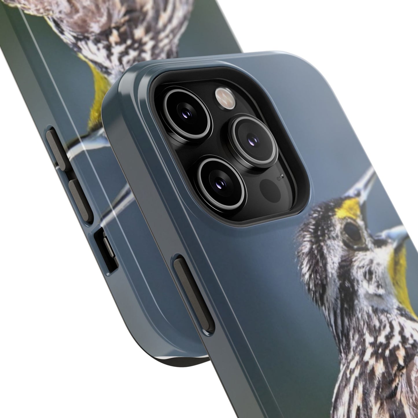 Western Meadowlark Photo Phone Case — Impact-Resistant Protective Cover