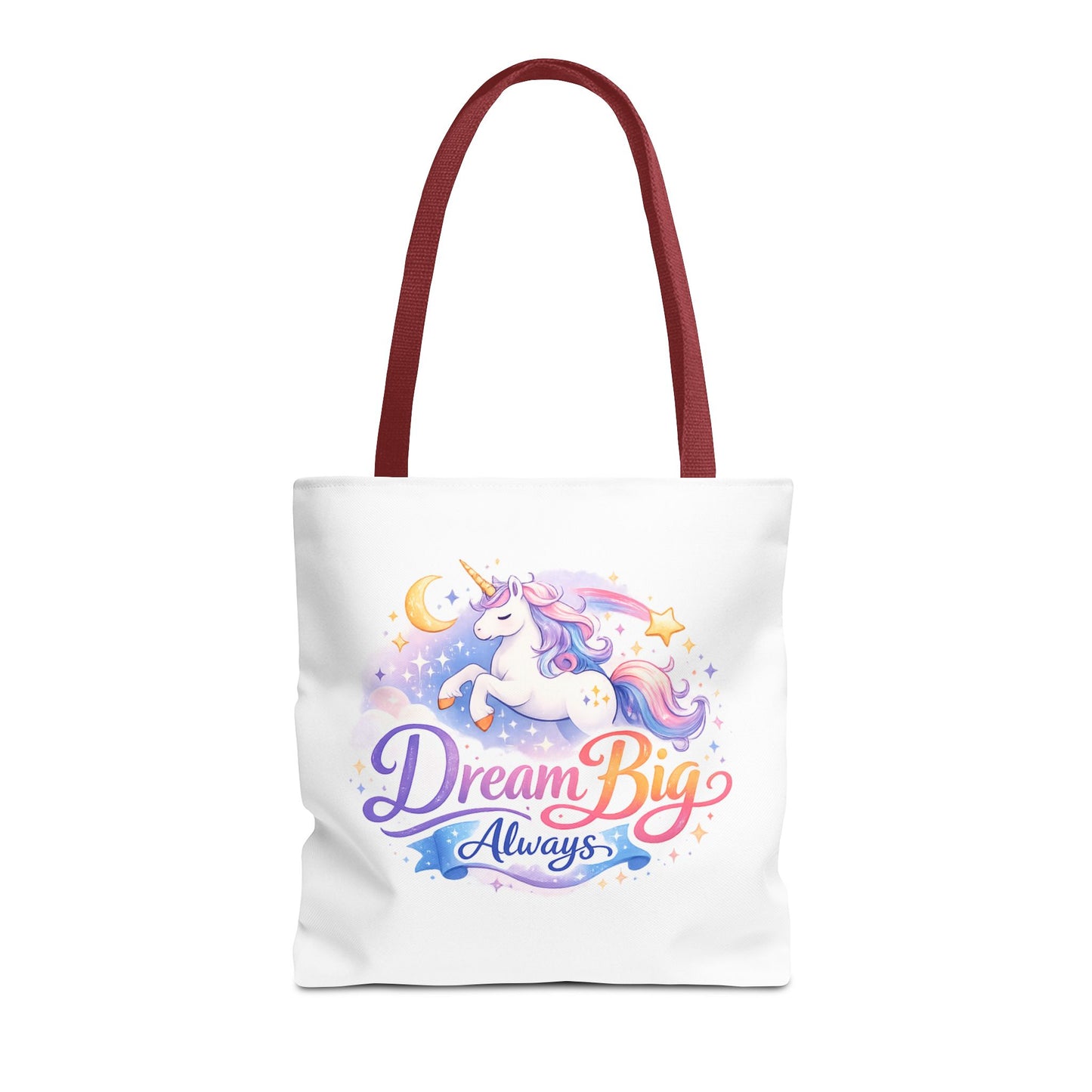 Unicorn 'Dream Big Always' Tote Bag