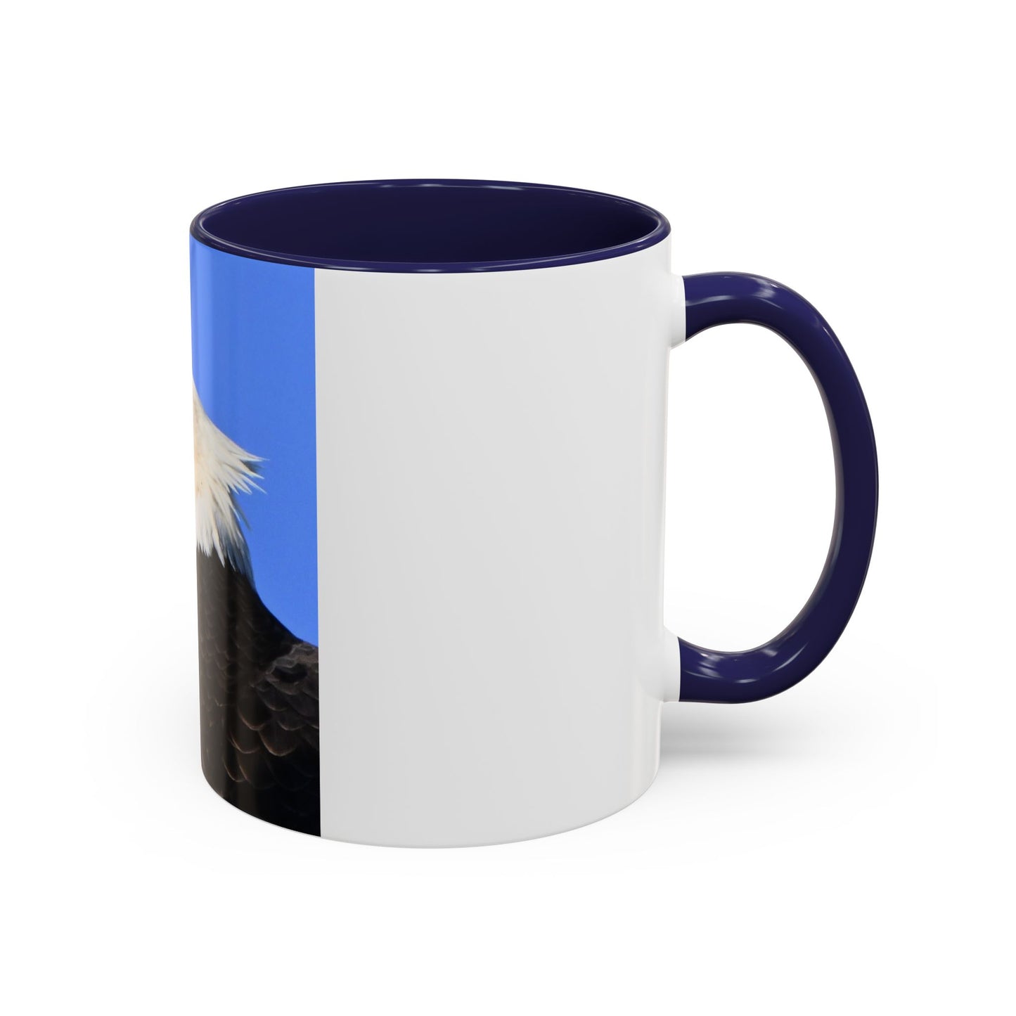Bald Eagle Accent Coffee Mug – Patriotic Wildlife Ceramic 11/15oz