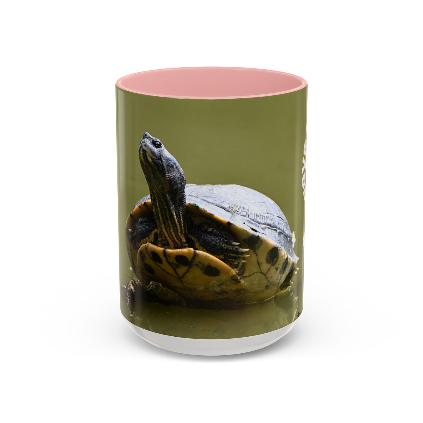 Turtle Coffee Mug — "Always Keep Your Head Up" Inspirational Accent Mug (11/15 oz)