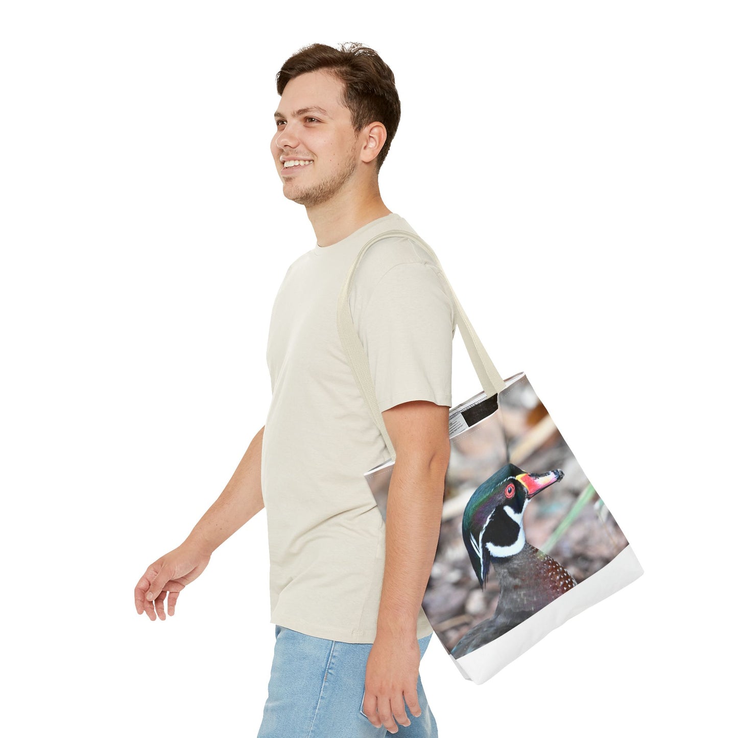 Wood Duck Tote Bag, Nature Lover Eco-Friendly Tote, Gift for Bird Enthusiasts, Stylish Reusable Shopping Bag, Photography Art Bag