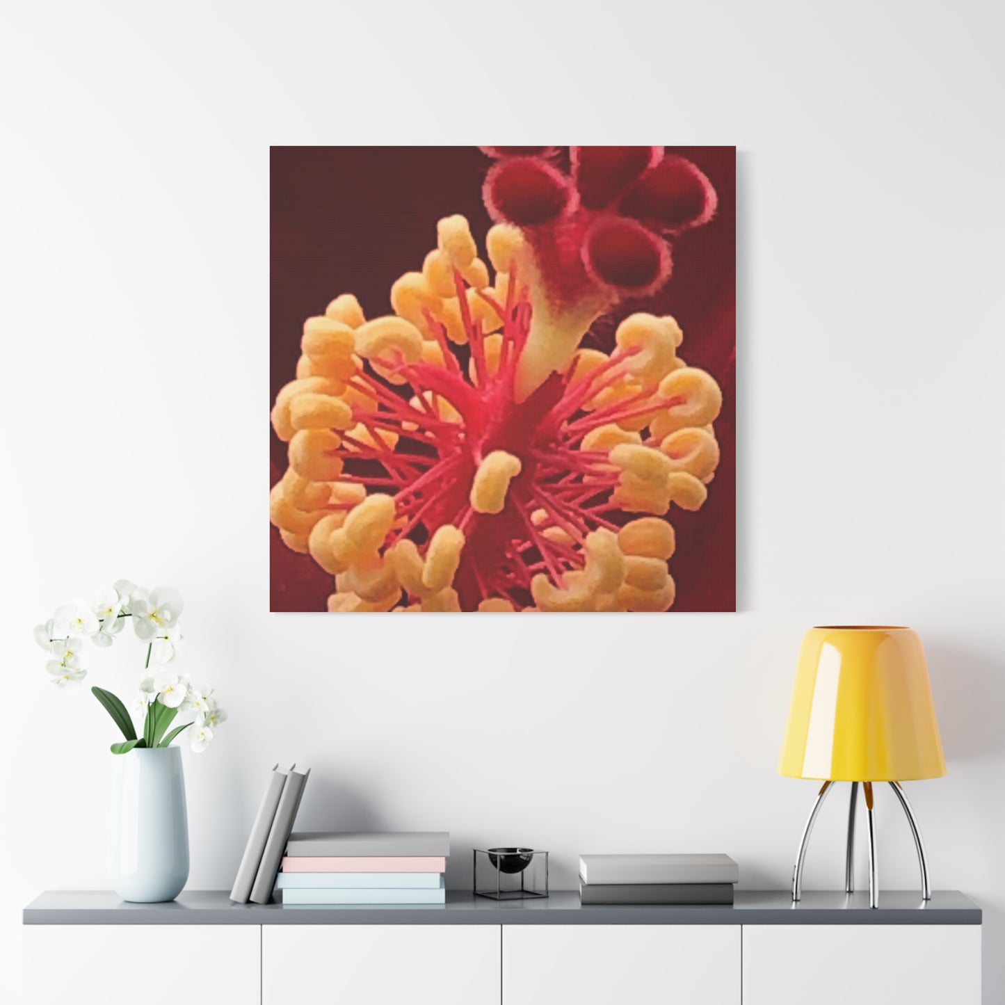 Floral Canvas Art Print, Stretched Wall Decor, Home Decor, Botanical Artwork, Modern Wall Art, Gift for Flower Lovers