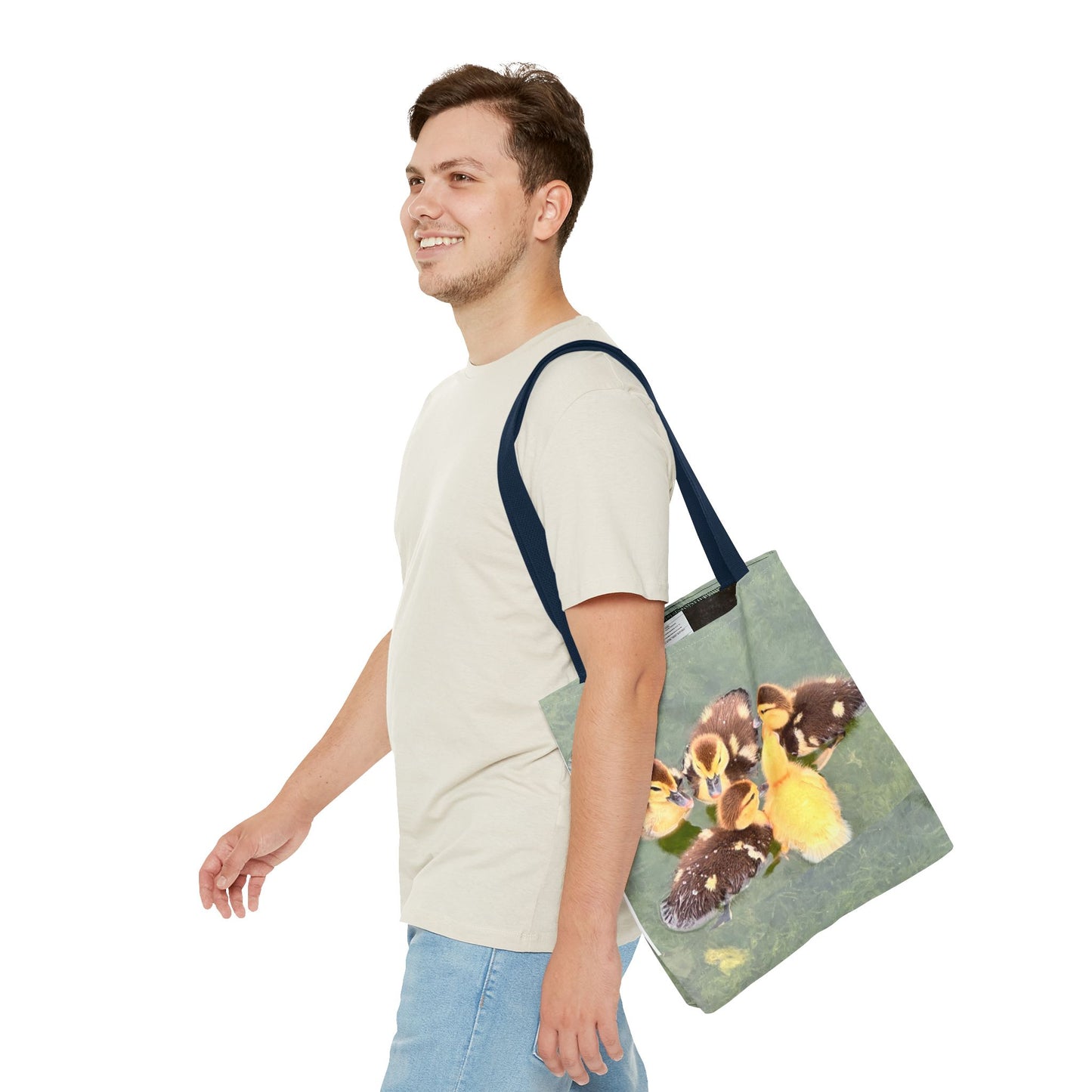 Charming Duckling Tote Bag | Cute Bag for Animal Lovers, Spring Gift, Shopping Bag, Eco-Friendly, Perfect for Mother's Day