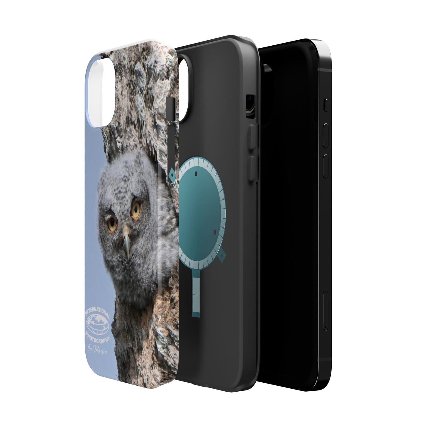 Owl Magnetic Tough Case, Wildlife Phone Case, Nature Lover Gift, Eco-Friendly Phone Cover, Customizable Phone Accessory