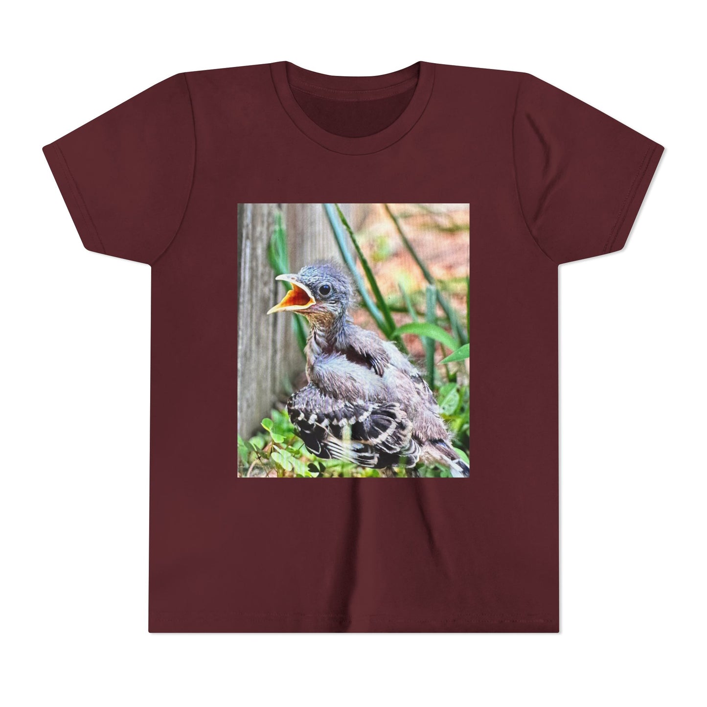 Youth Bird Graphic Tee - Cute Baby Bird T-Shirt, Nature Lovers Gift, Kids Apparel, Animal Tee, Spring Fashion, Eco-Friendly