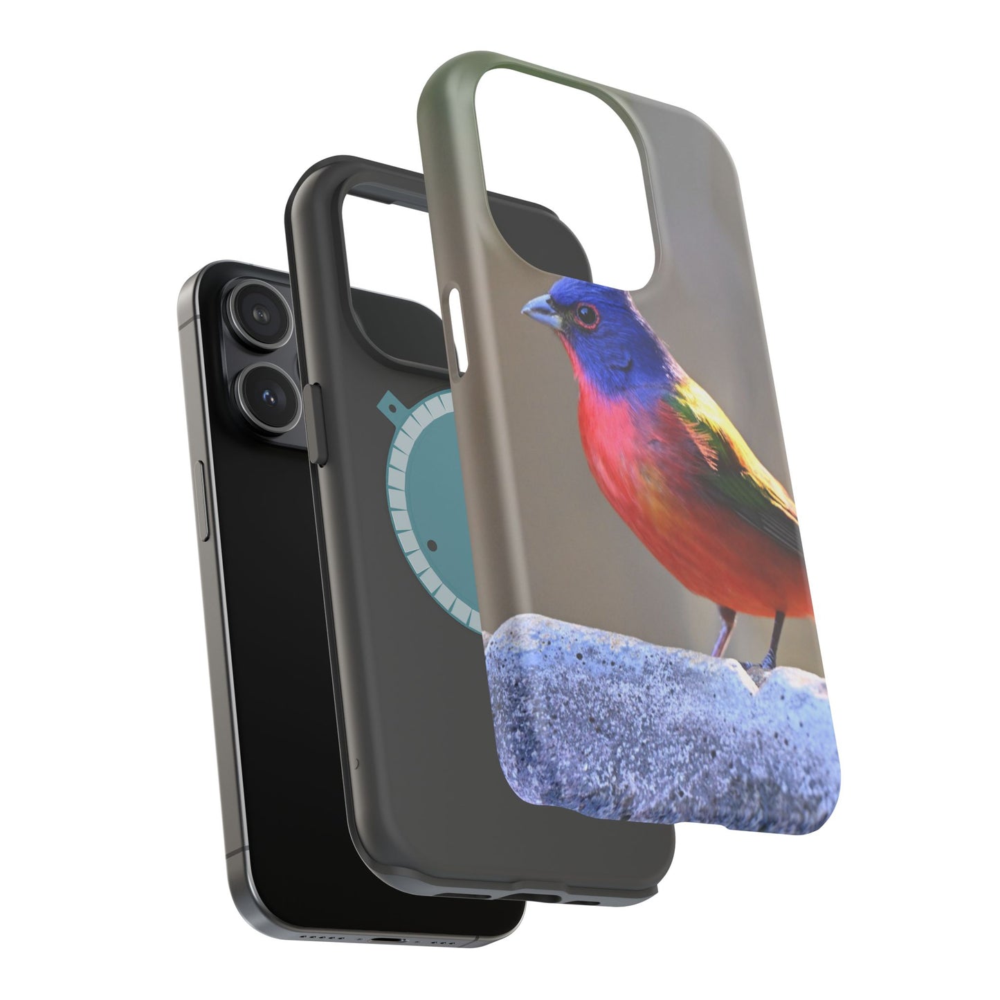 Colorful Bird Phone Case, Magnetic Tough Cases, Nature Lover Gift, Wildlife Phone Cover, Eco-Friendly Tech Accessories
