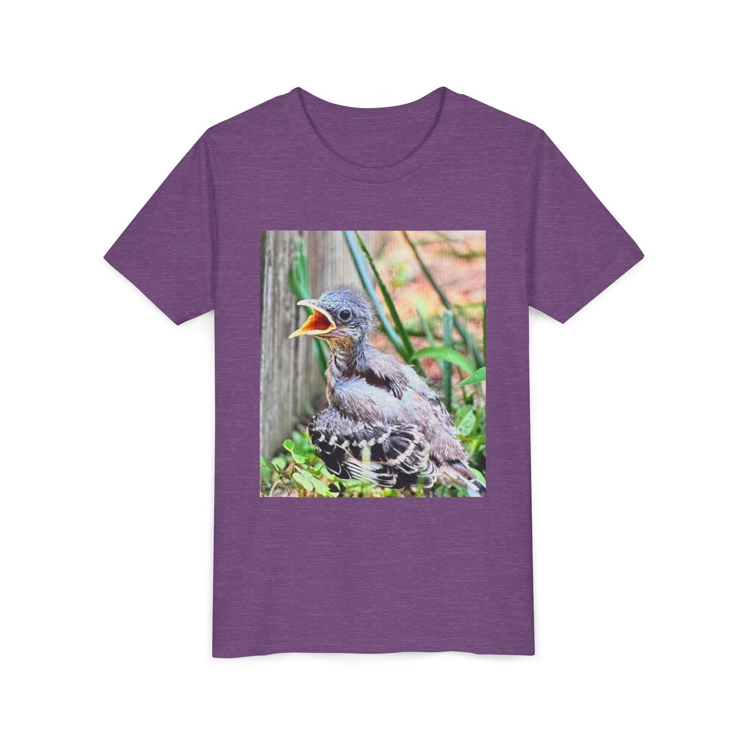 Youth Bird Graphic Tee - Cute Baby Bird T-Shirt, Nature Lovers Gift, Kids Apparel, Animal Tee, Spring Fashion, Eco-Friendly