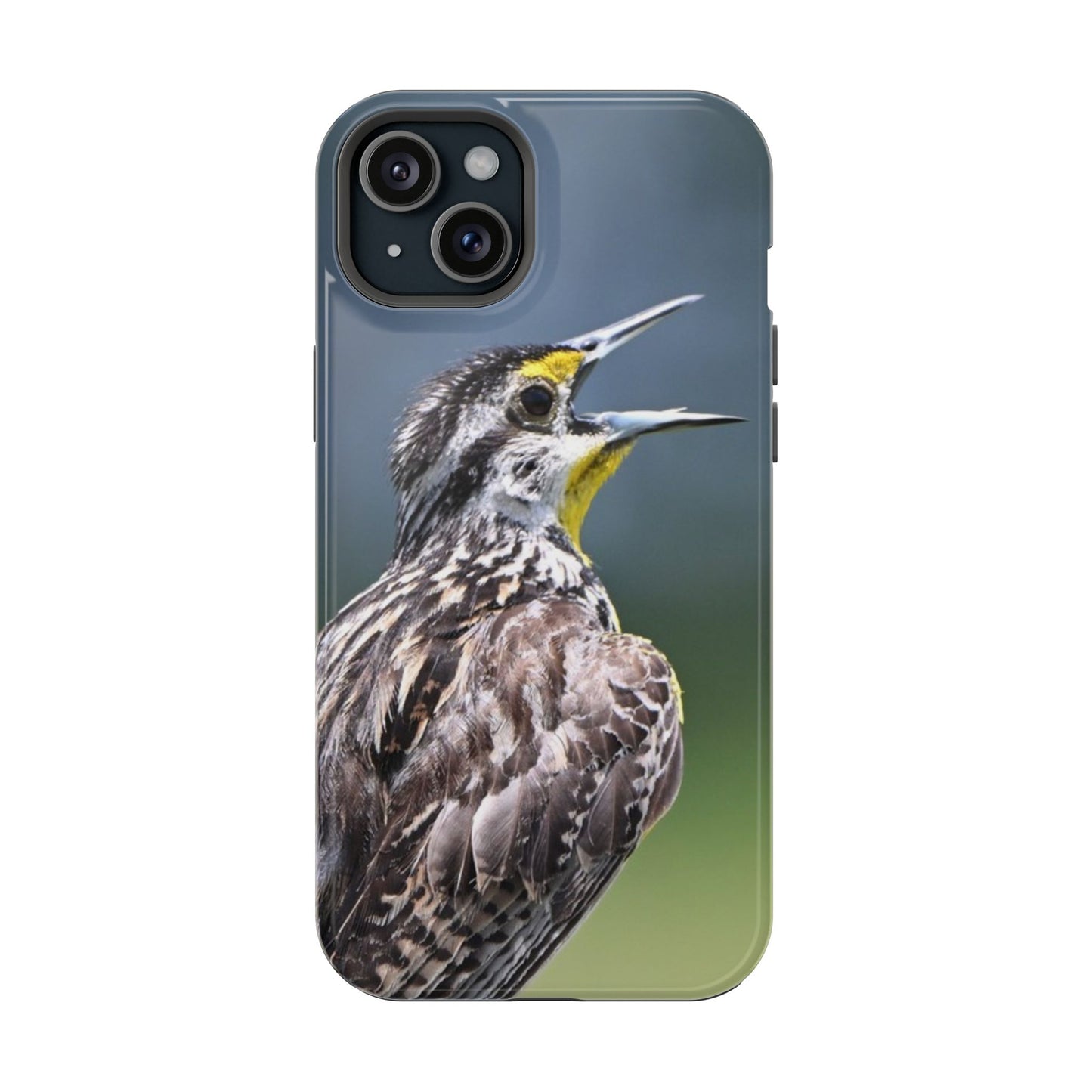Western Meadowlark Photo Phone Case — Impact-Resistant Protective Cover