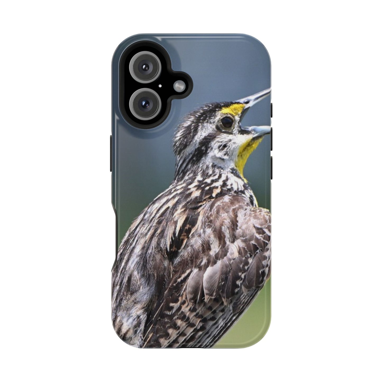 Western Meadowlark Photo Phone Case — Impact-Resistant Protective Cover