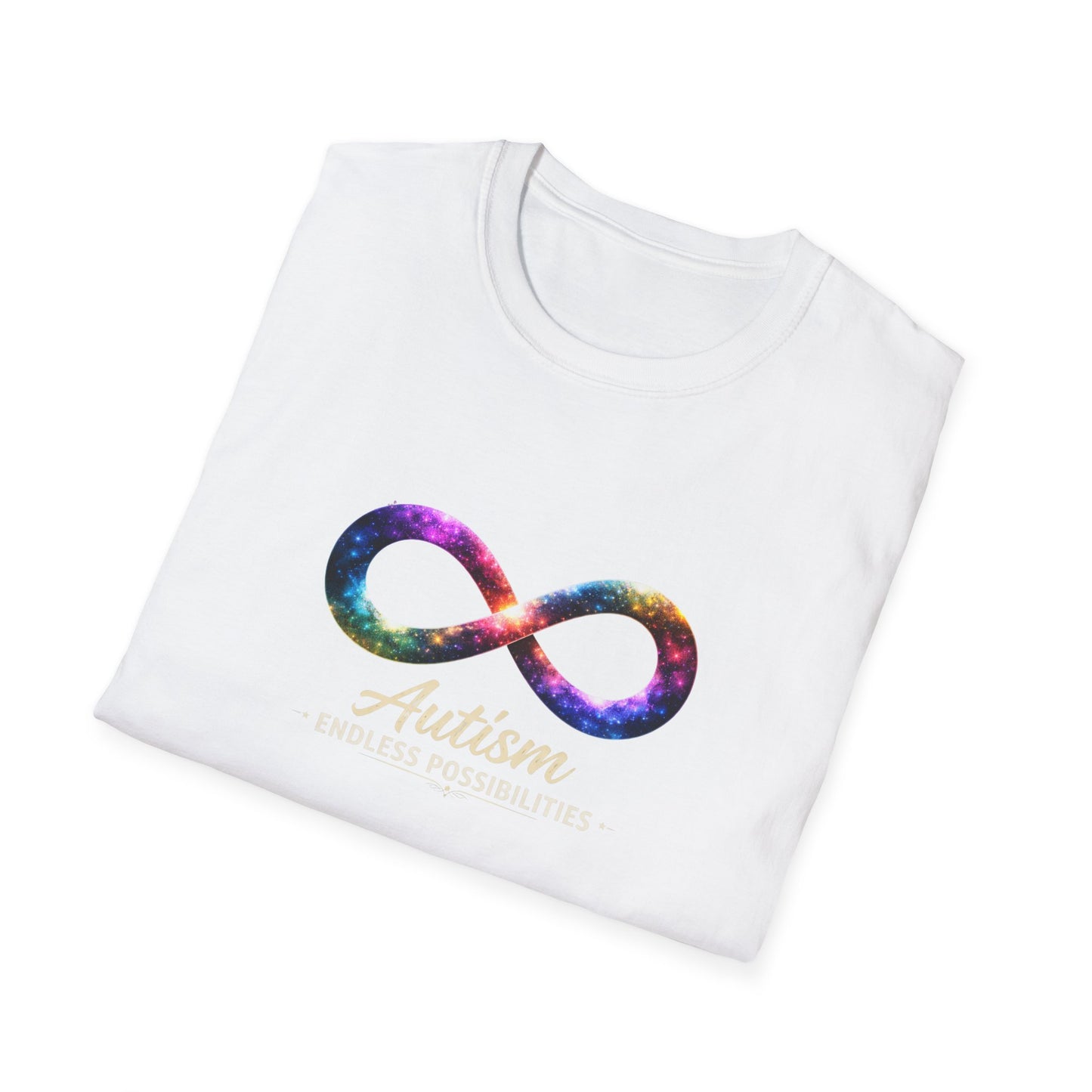 Autism Infinity Symbol T-Shirt — Colorful Galaxy Neurodiversity Tee