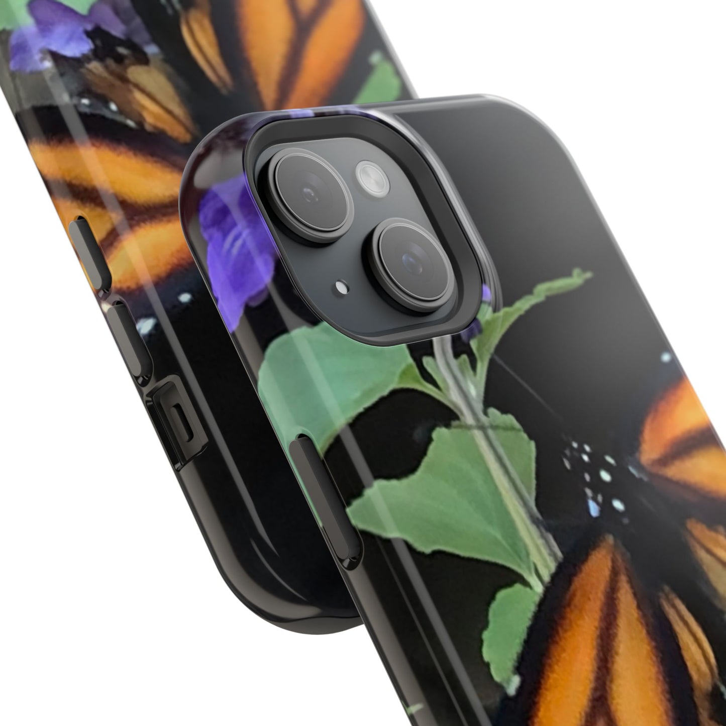 Butterfly Floral Magnetic Tough Cases, Nature Phone Cases, Gift for Nature Lovers, Eco-Friendly Cell Phone Case, Unique Smartphone Accessory