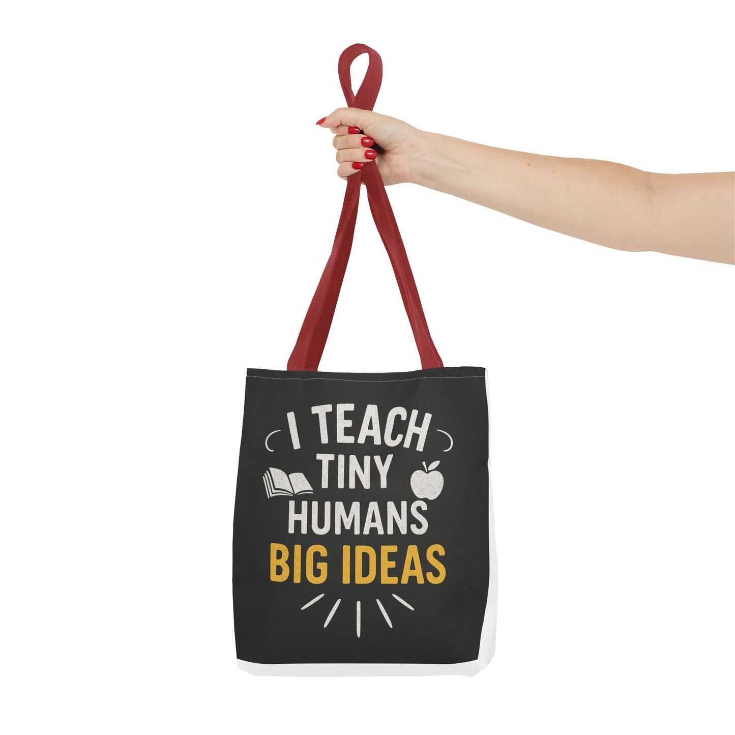 Inspirational Teacher Tote Bag - I Teach Tiny Humans Big Ideas, Perfect for Educators, Back to School, Classroom Essentials, Gifts for [...]