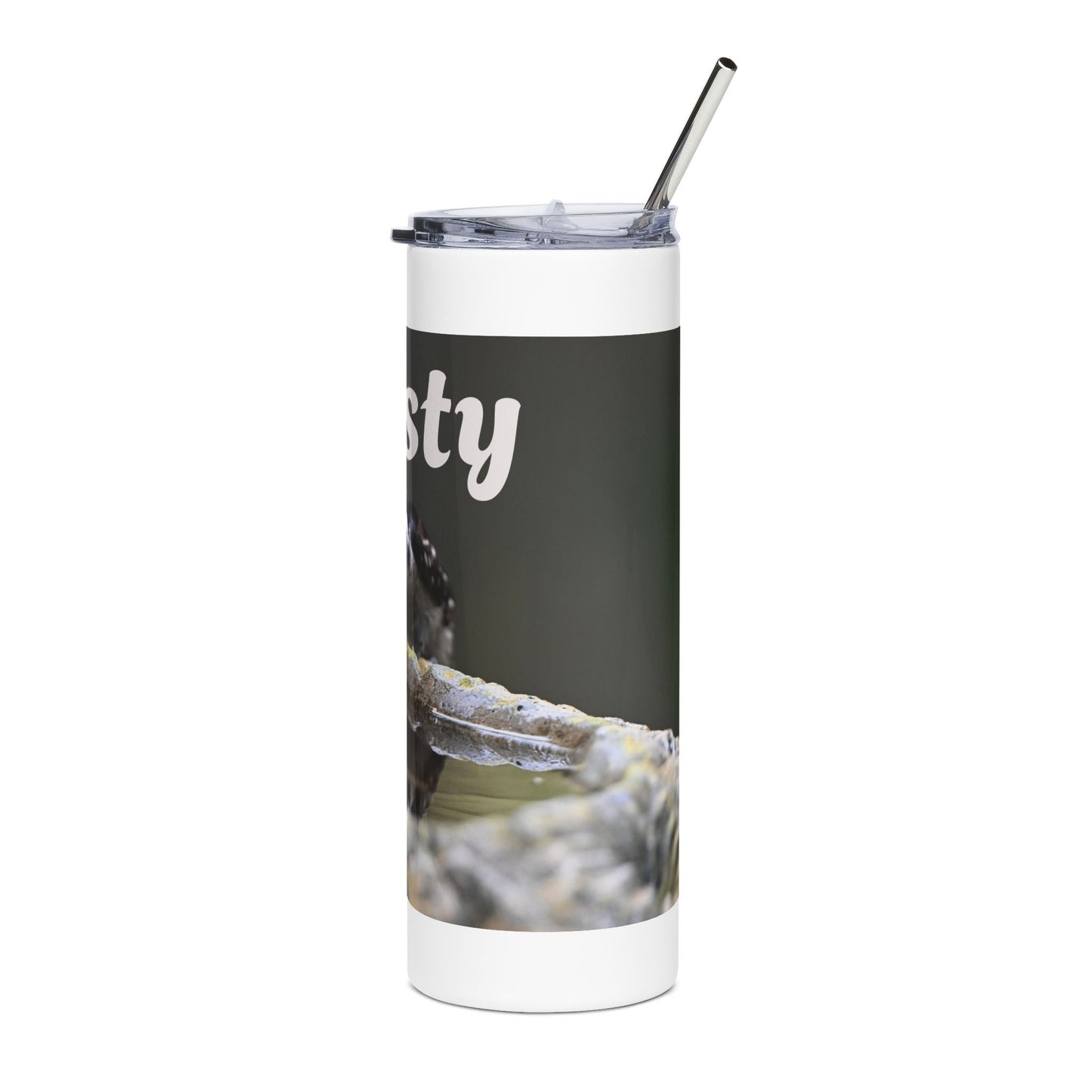 Whimsical Stainless Steel Tumbler - 'Thirsty', Travel Mug, Drinkware Gift, Outdoor Adventure, Eco-Friendly Cup, Personalized For [...]