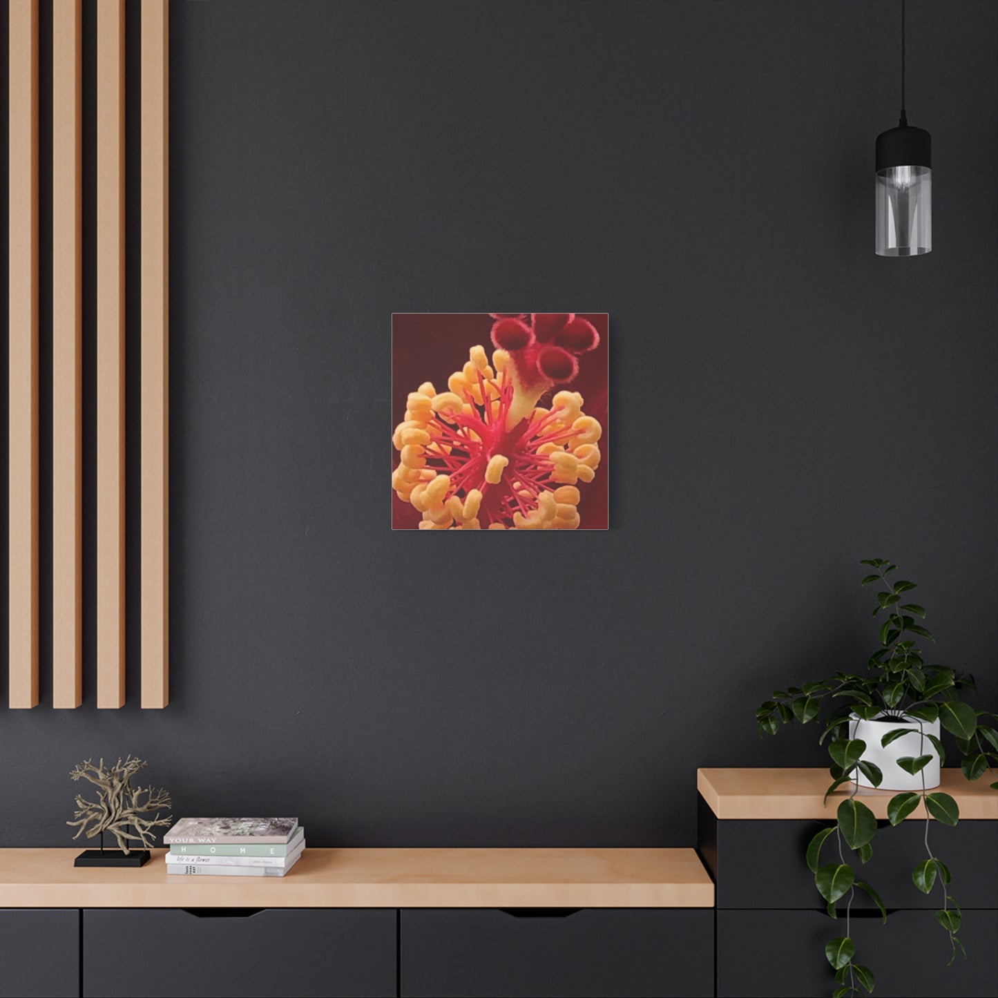 Floral Canvas Art Print, Stretched Wall Decor, Home Decor, Botanical Artwork, Modern Wall Art, Gift for Flower Lovers