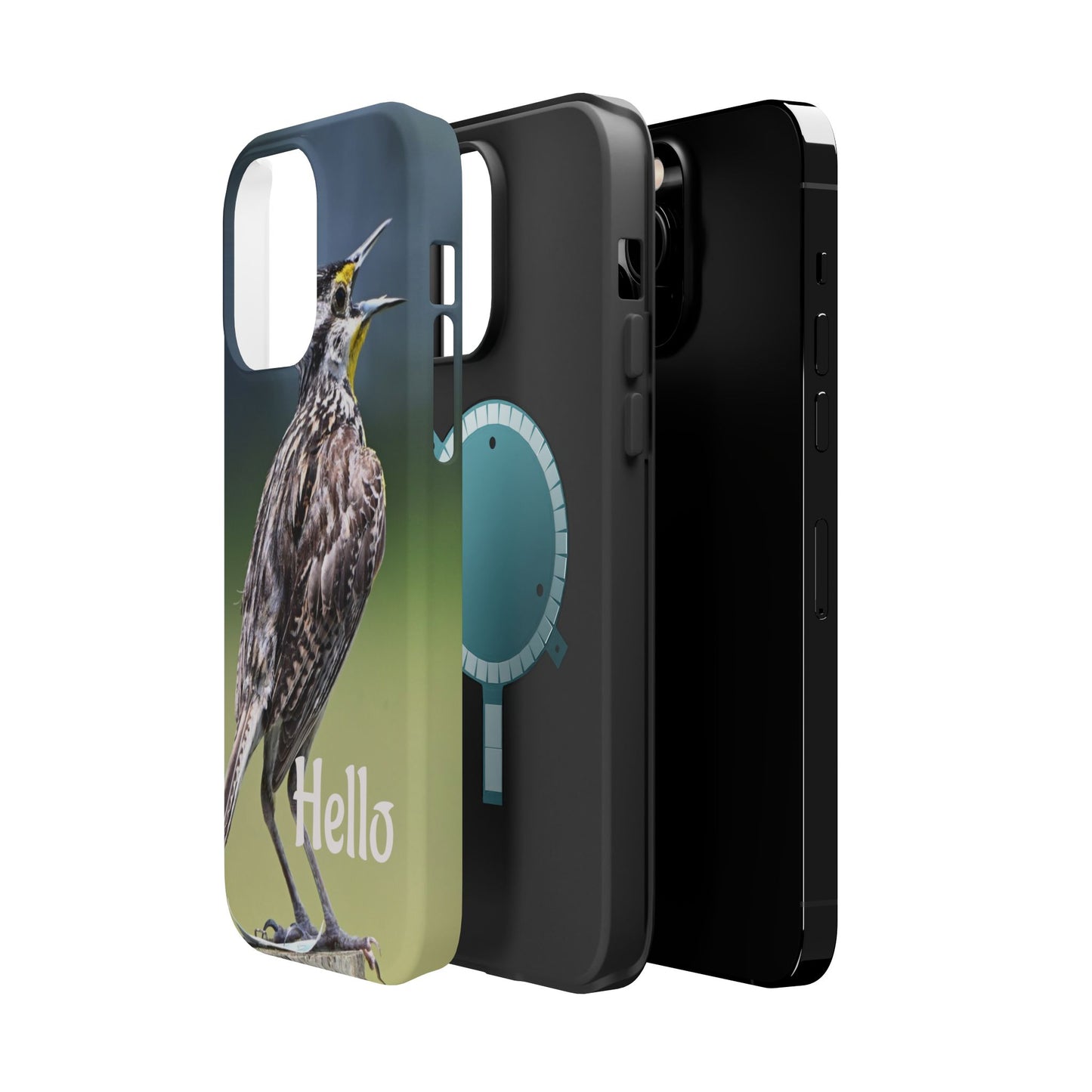 Bird-Themed Magnetic Tough Cases with 'Hello', Stylish Phone Protectors, Gifts for Nature Lovers, Birdwatching Accessories, Wildlife [...]