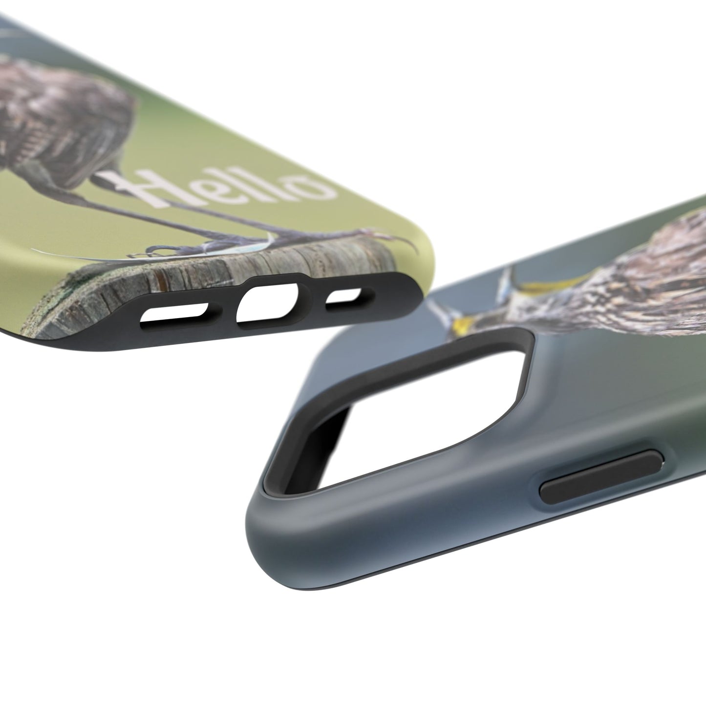 Bird-Themed Magnetic Tough Cases with 'Hello', Stylish Phone Protectors, Gifts for Nature Lovers, Birdwatching Accessories, Wildlife [...]