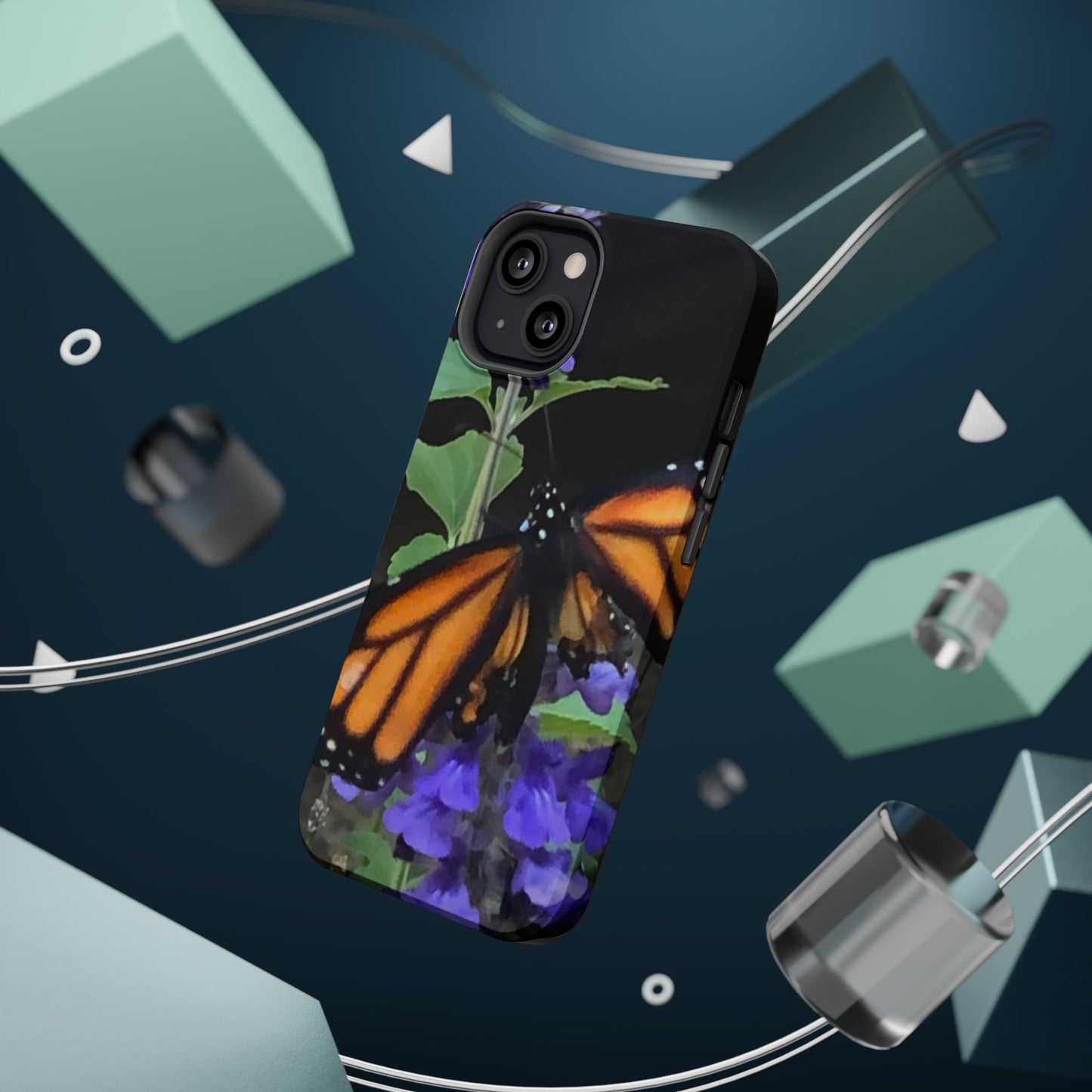 Butterfly Floral Magnetic Tough Cases, Nature Phone Cases, Gift for Nature Lovers, Eco-Friendly Cell Phone Case, Unique Smartphone Accessory