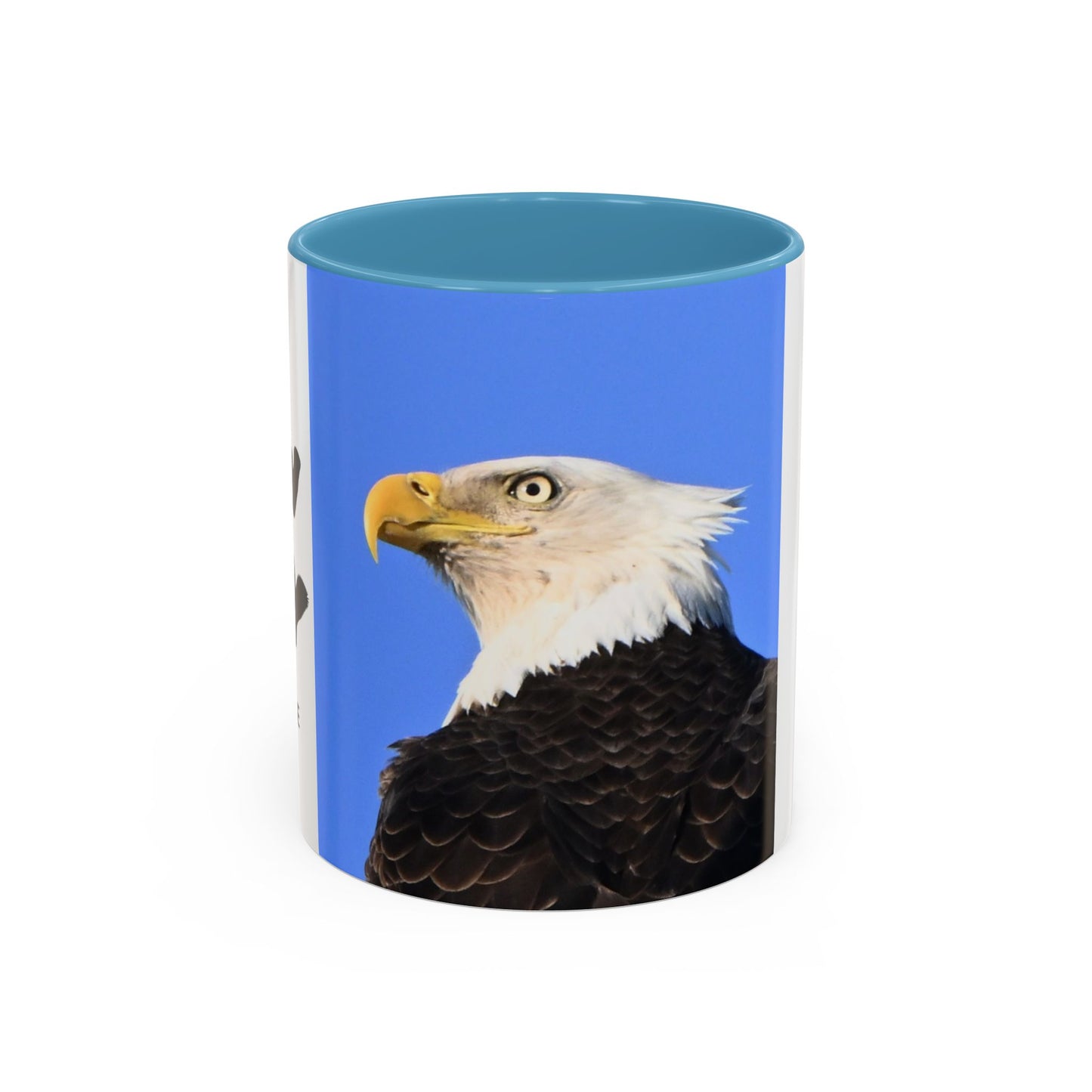 Bald Eagle Accent Coffee Mug – Patriotic Wildlife Ceramic 11/15oz