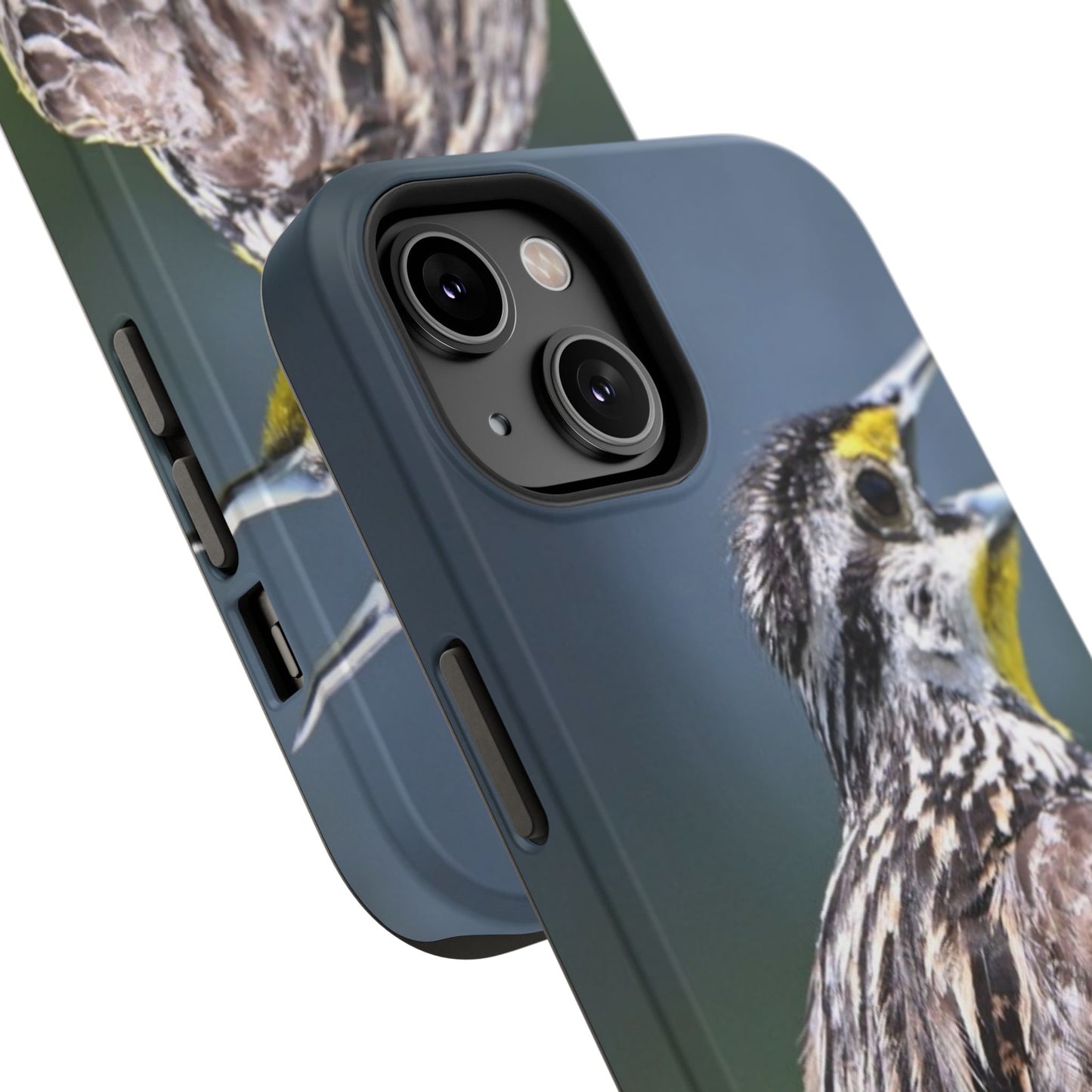 Western Meadowlark Photo Phone Case — Impact-Resistant Protective Cover
