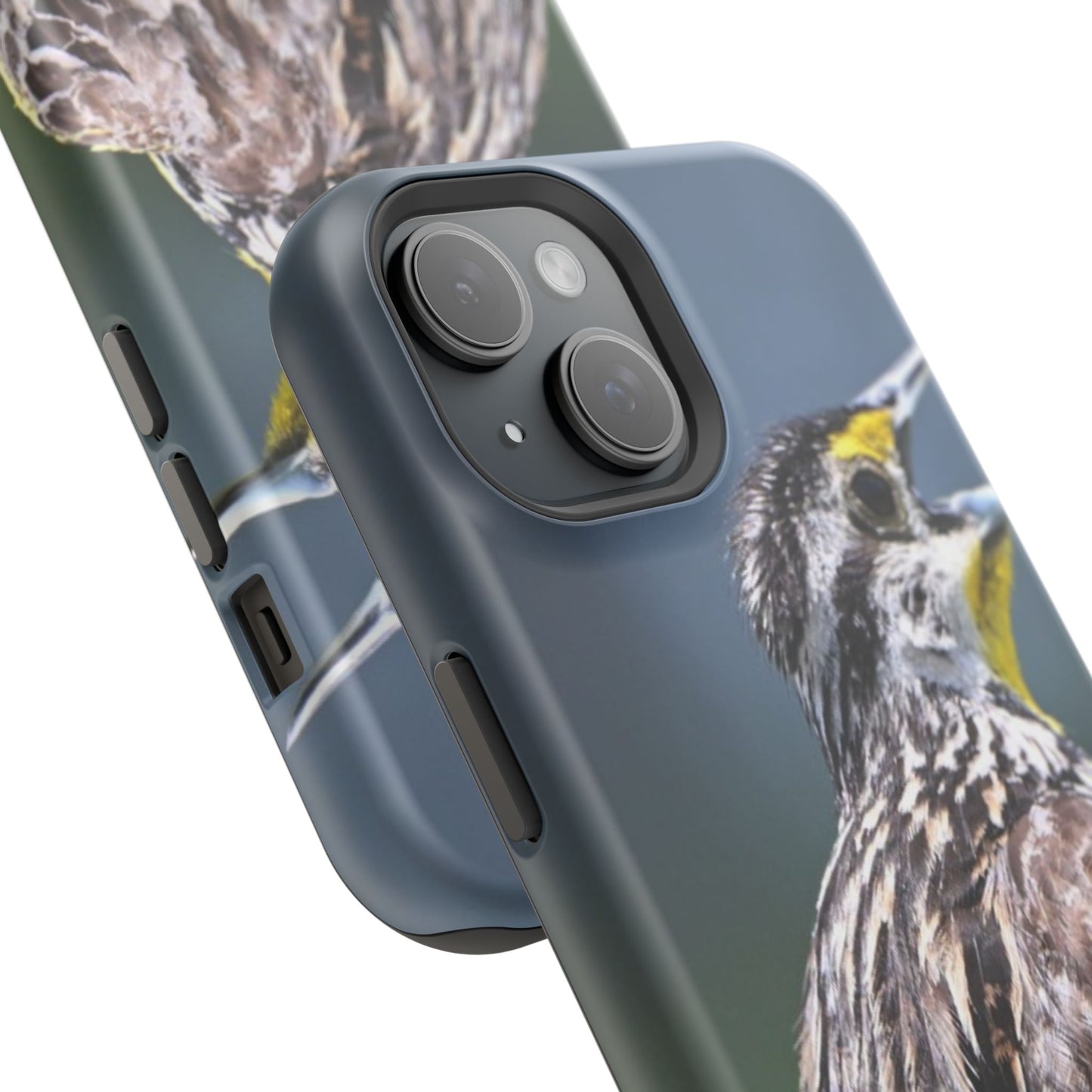Western Meadowlark Photo Phone Case — Impact-Resistant Protective Cover