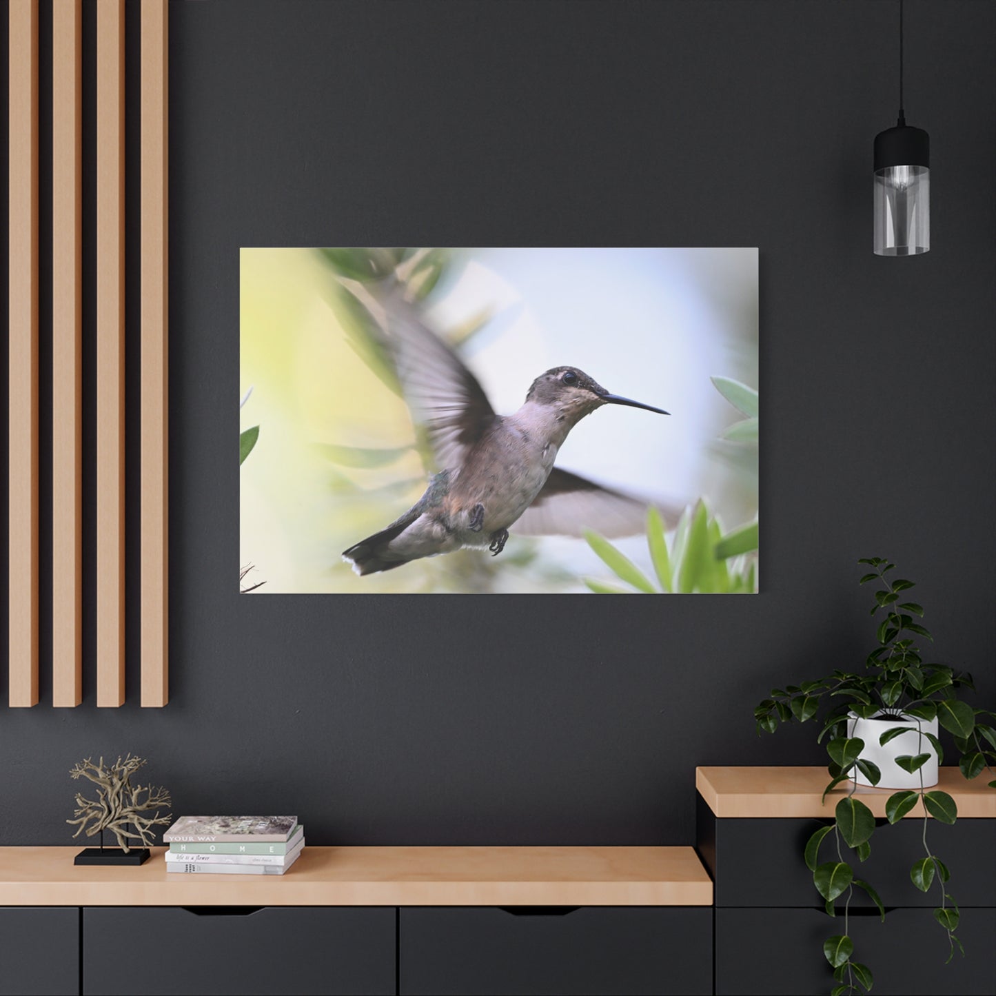 Hummingbird Canvas Wall Art — Matte Stretched 1.25"