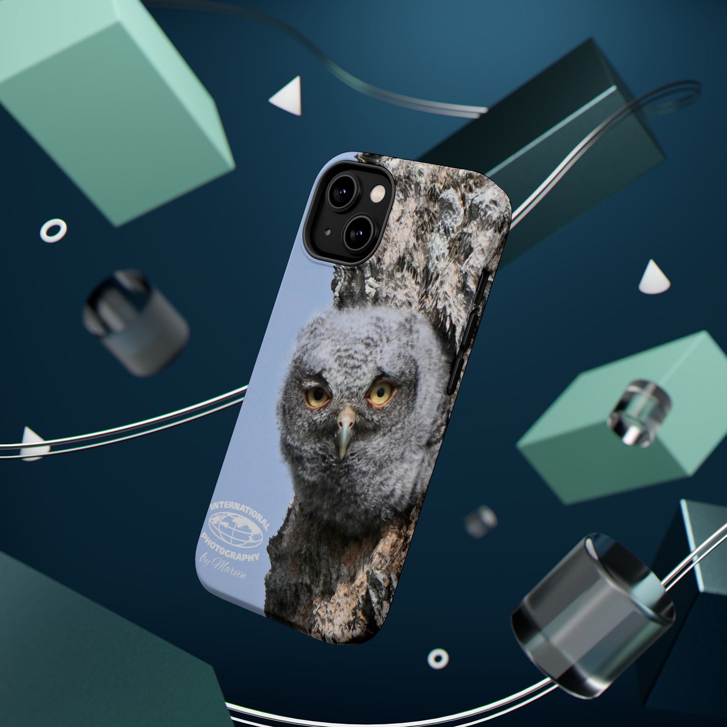 Owl Magnetic Tough Case, Wildlife Phone Case, Nature Lover Gift, Eco-Friendly Phone Cover, Customizable Phone Accessory