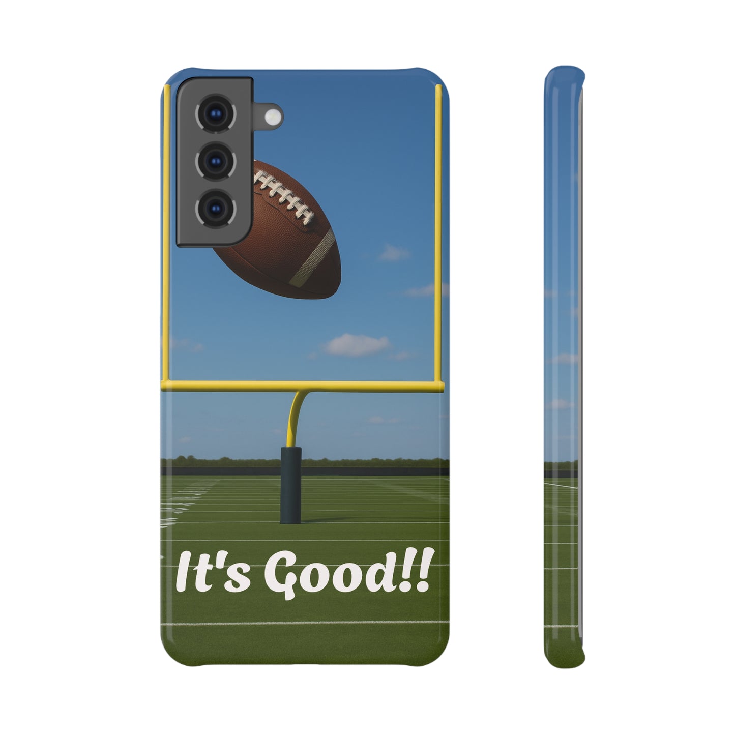 Football Snap Case - Perfect for Sports Lovers, Gift for Gamers, Tailgate Accessories, Fun Football Decor, It's Good!!