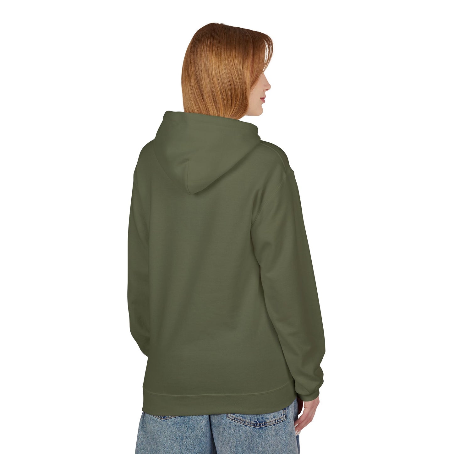 Hoodie — 'Different Not Less, Same World' Rainbow Eye Graphic