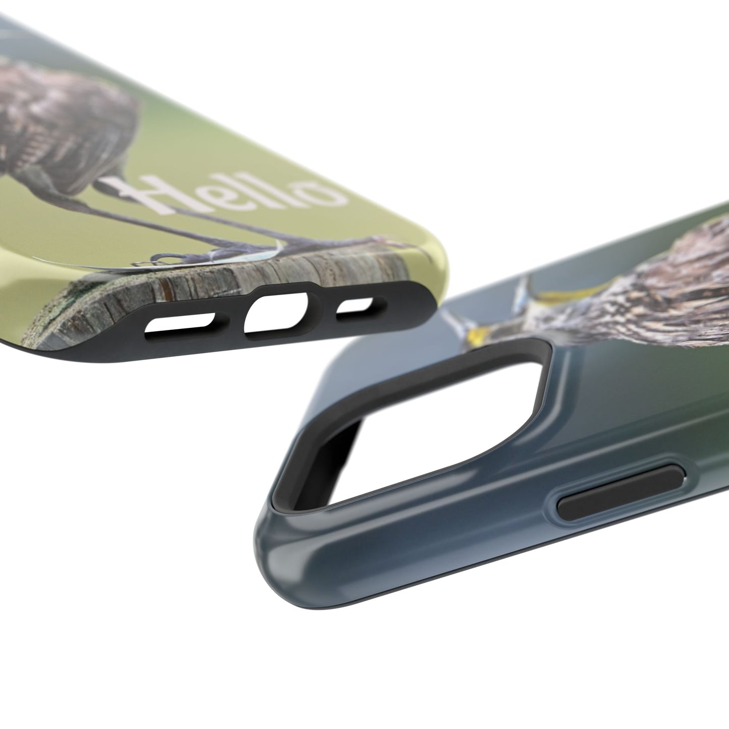 Bird-Themed Magnetic Tough Cases with 'Hello', Stylish Phone Protectors, Gifts for Nature Lovers, Birdwatching Accessories, Wildlife [...]