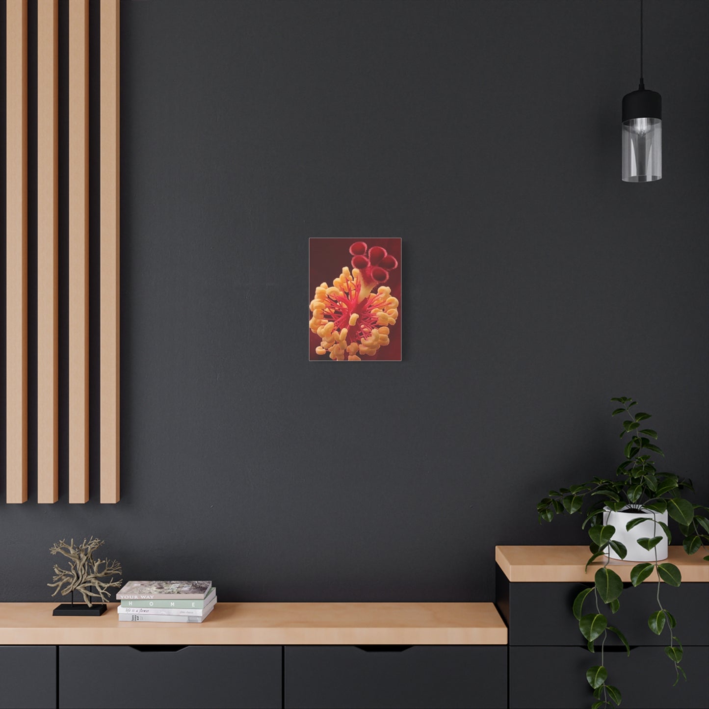 Floral Canvas Art Print, Stretched Wall Decor, Home Decor, Botanical Artwork, Modern Wall Art, Gift for Flower Lovers