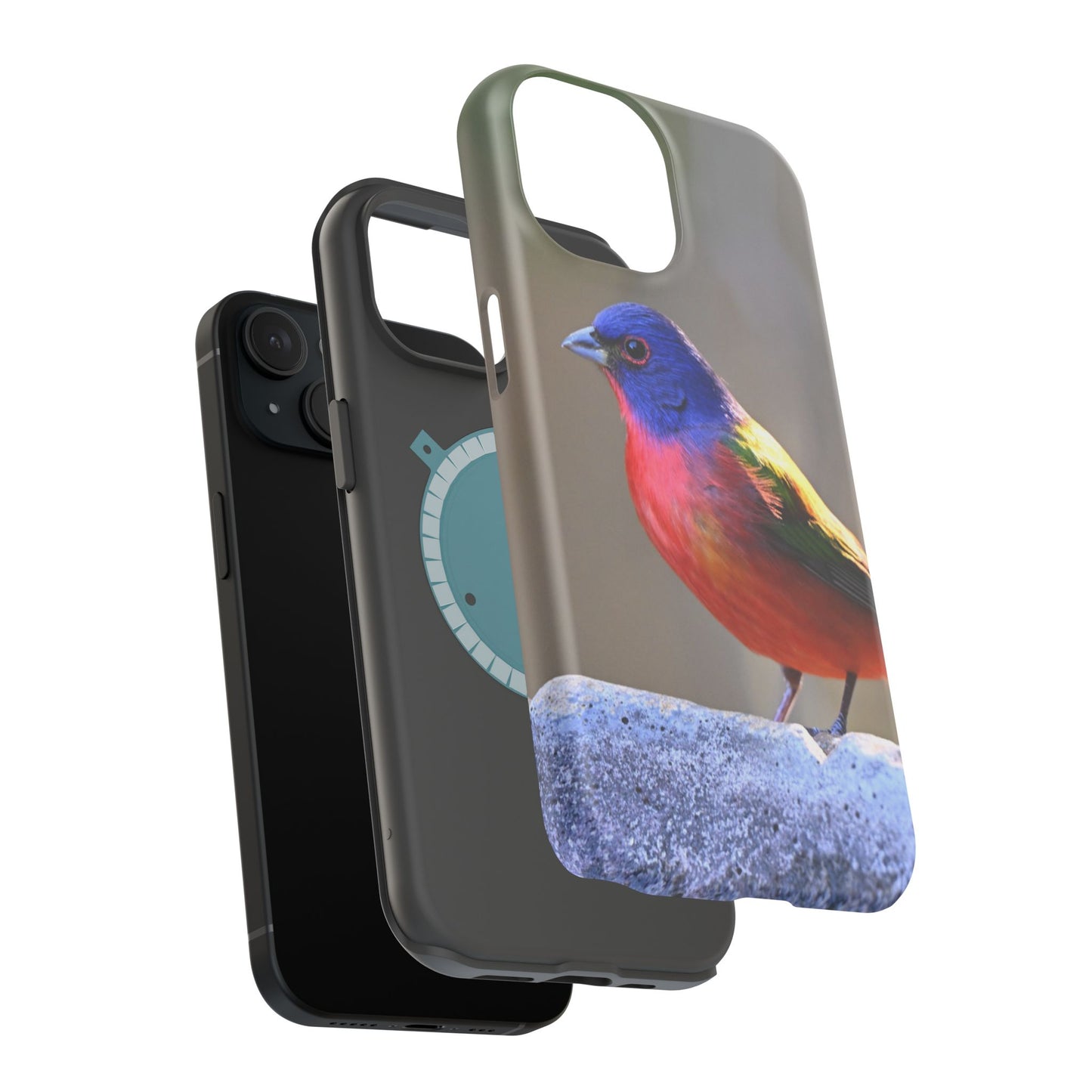Colorful Bird Phone Case, Magnetic Tough Cases, Nature Lover Gift, Wildlife Phone Cover, Eco-Friendly Tech Accessories