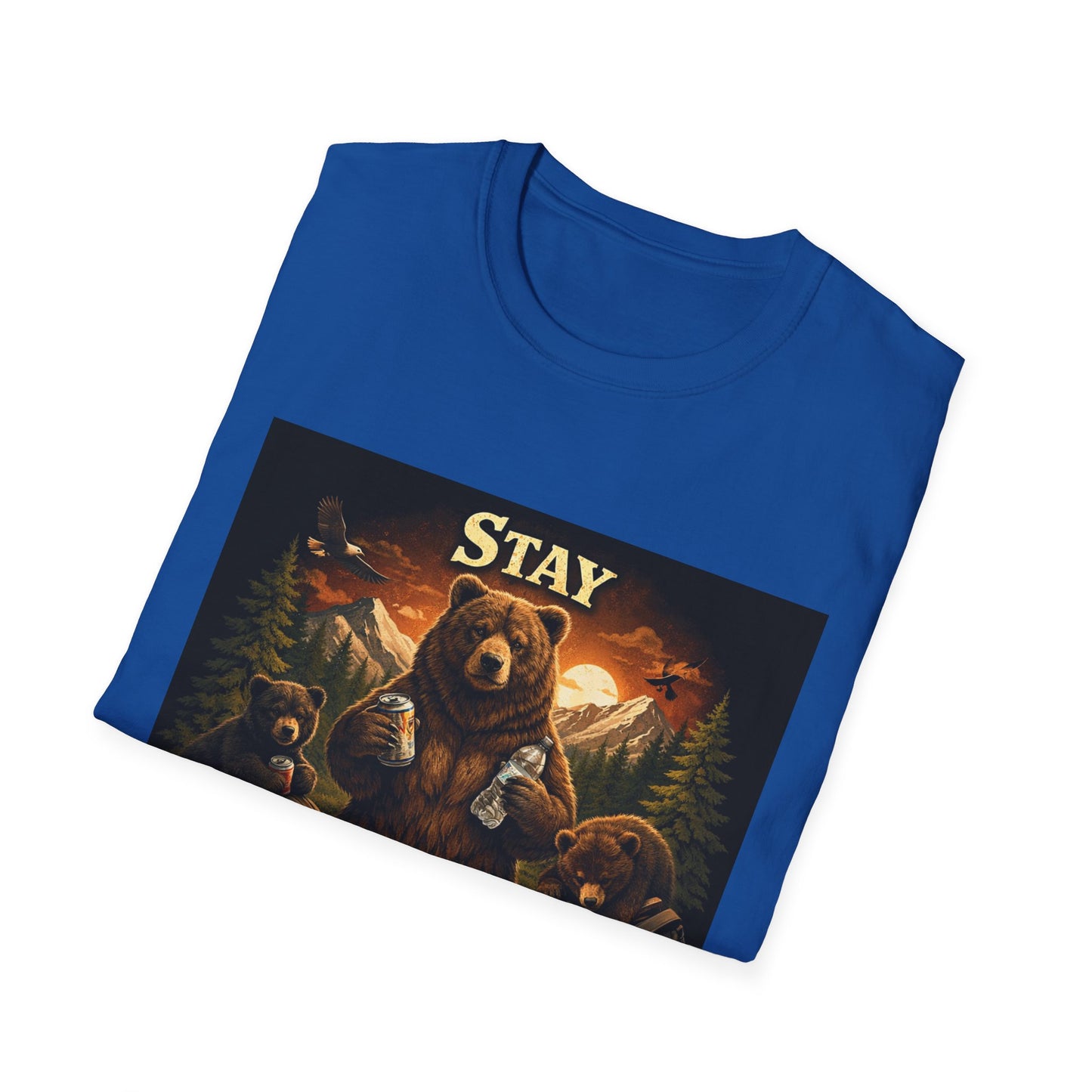 Stay Trashy Bear T-Shirt – Funny Vintage Camping Graphic Tee
