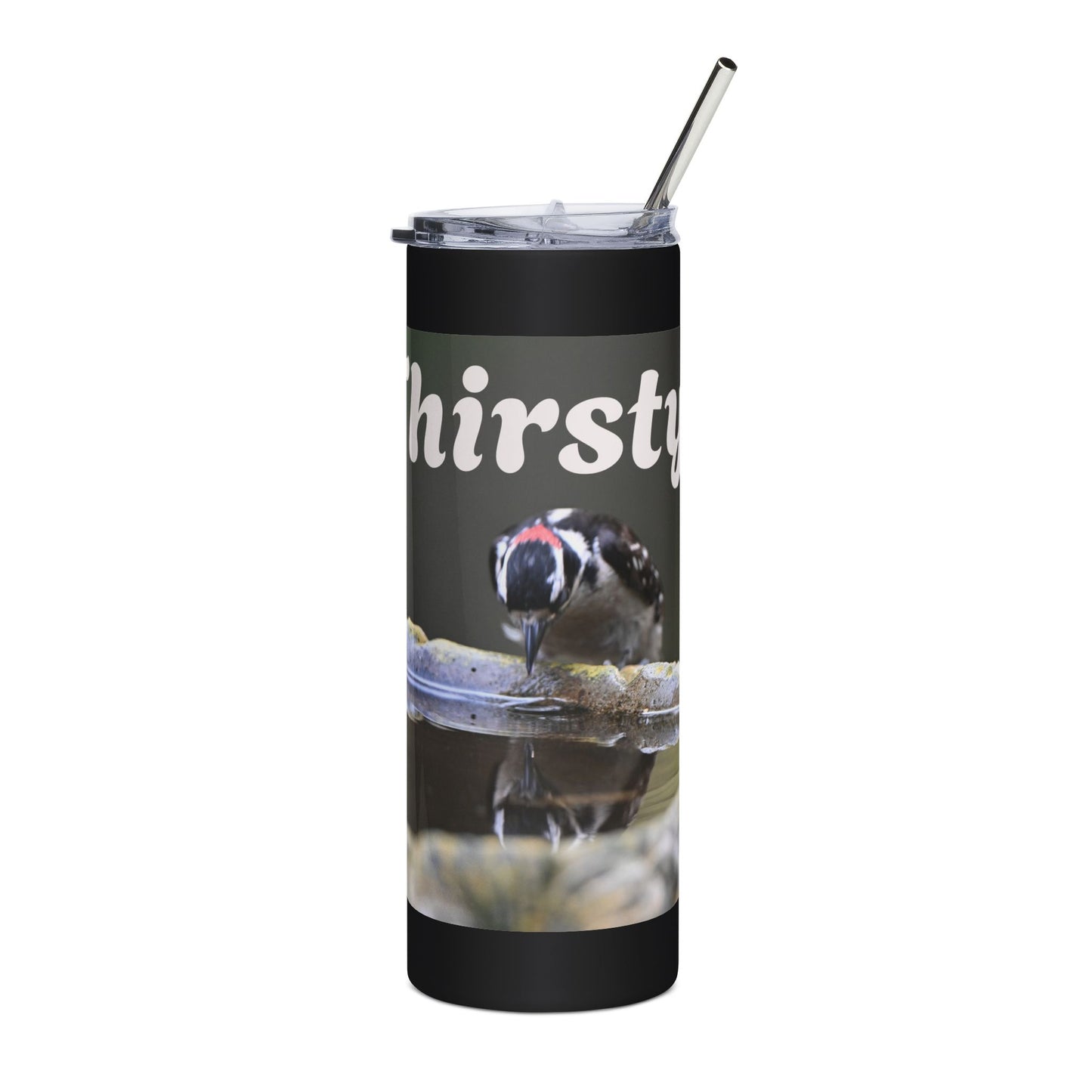 Whimsical Stainless Steel Tumbler - 'Thirsty', Travel Mug, Drinkware Gift, Outdoor Adventure, Eco-Friendly Cup, Personalized For [...]