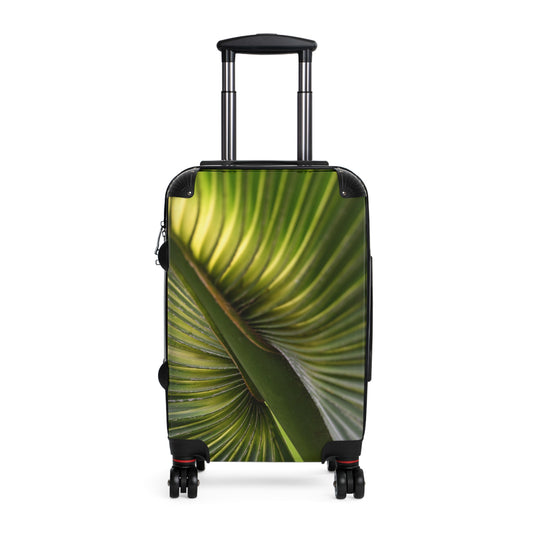 Tropical Leaf Suitcase, Travel Luggage, Vacation Bag, Chic Baggage, Adventure Gear, Eco-Friendly Travel