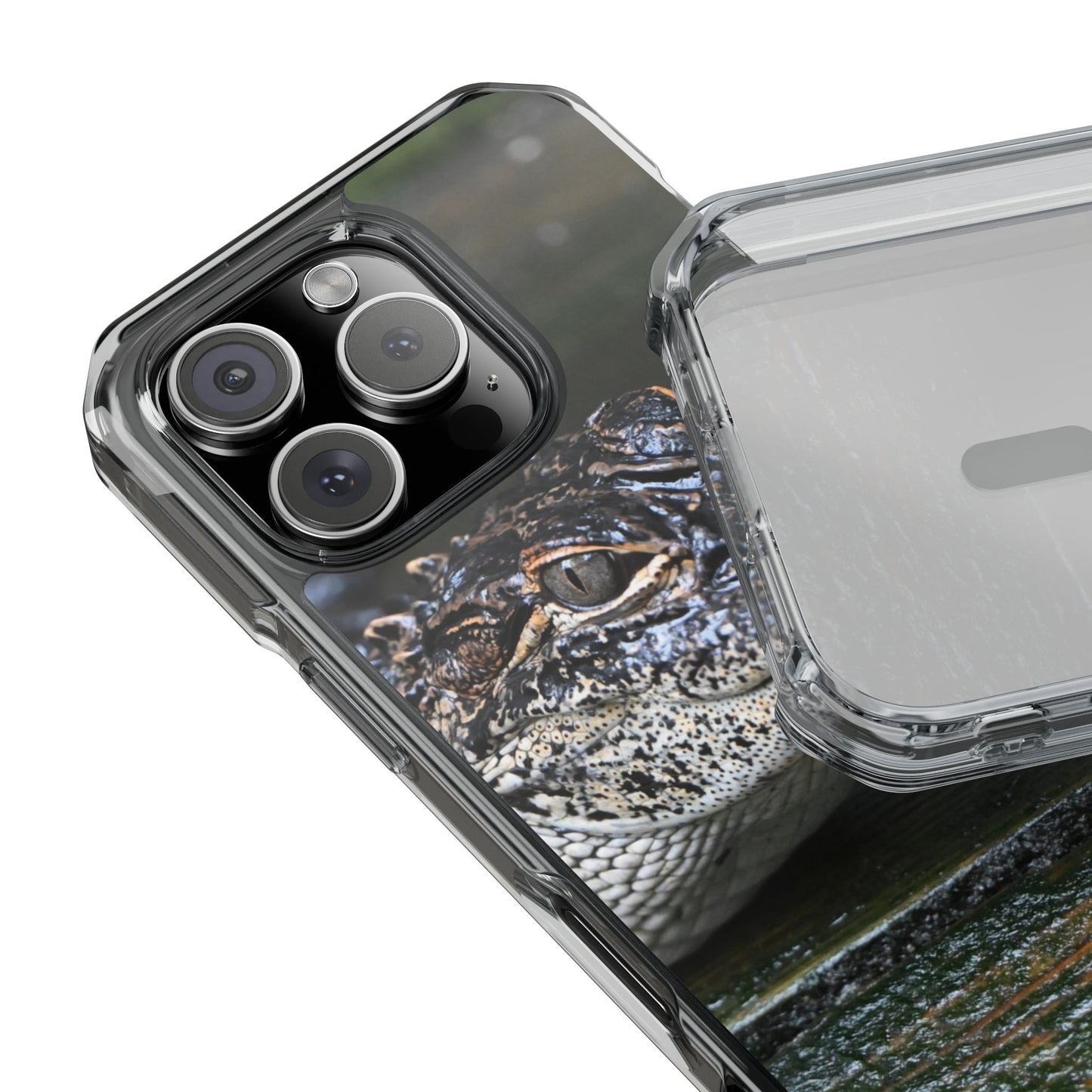 Clear Impact Phone Cases featuring Unique Wildlife Design, Alligator Art, Eco-Friendly Protection, Perfect Gift for Nature Lovers, [...]