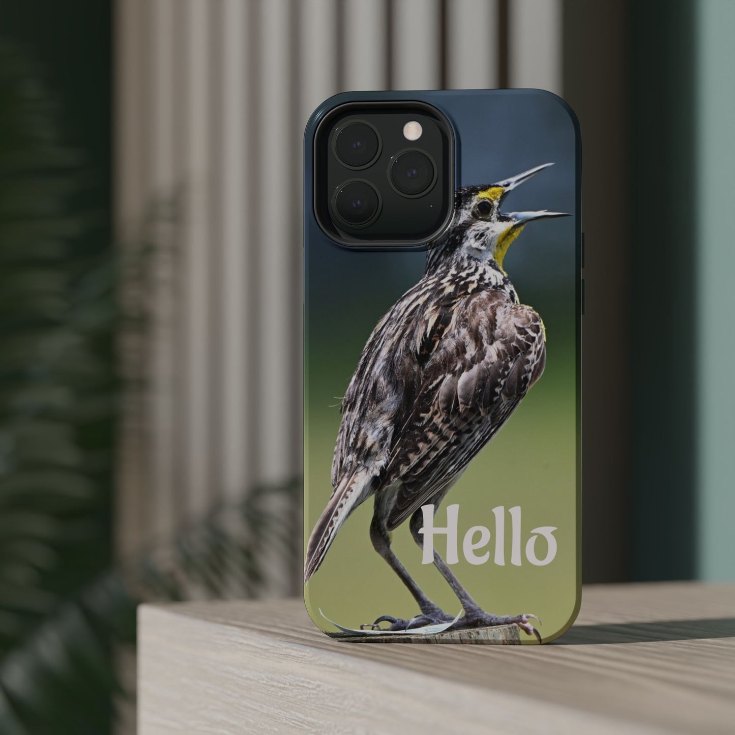 Bird-Themed Magnetic Tough Cases with 'Hello', Stylish Phone Protectors, Gifts for Nature Lovers, Birdwatching Accessories, Wildlife [...]