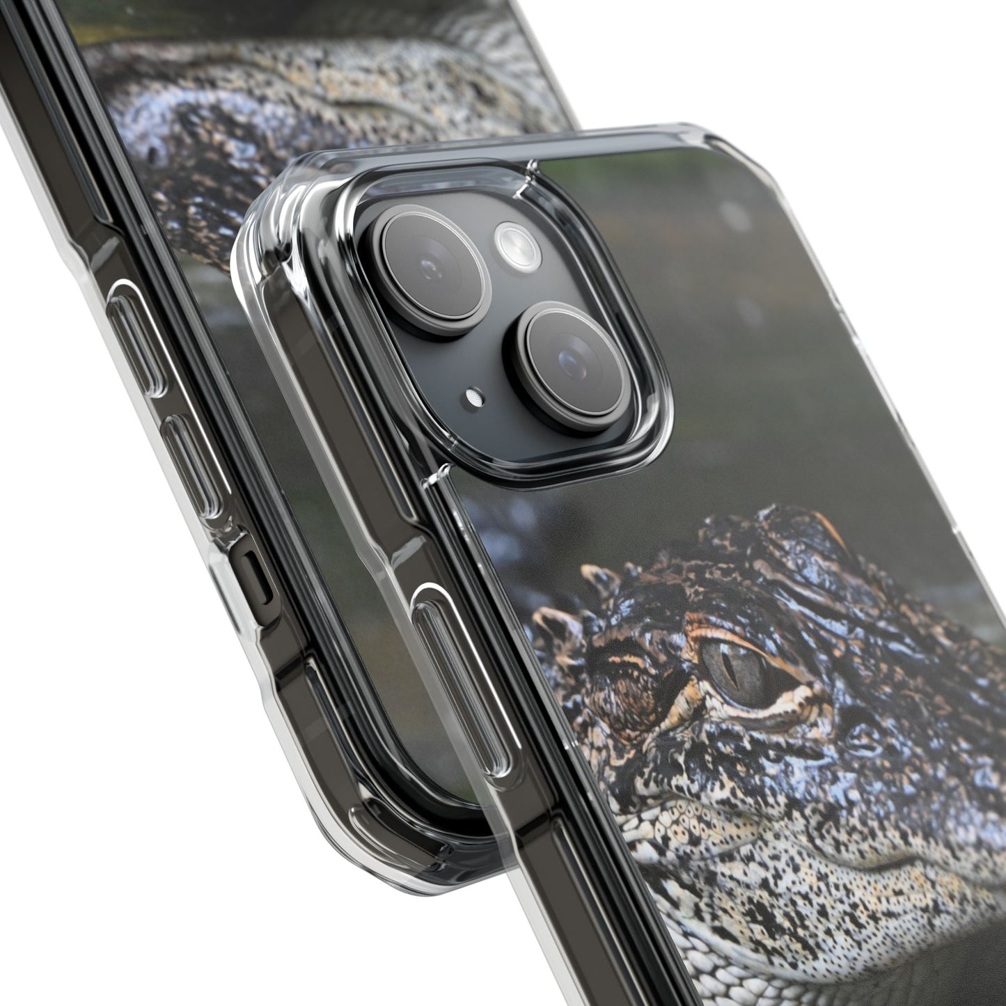 Clear Impact Phone Cases featuring Unique Wildlife Design, Alligator Art, Eco-Friendly Protection, Perfect Gift for Nature Lovers, [...]