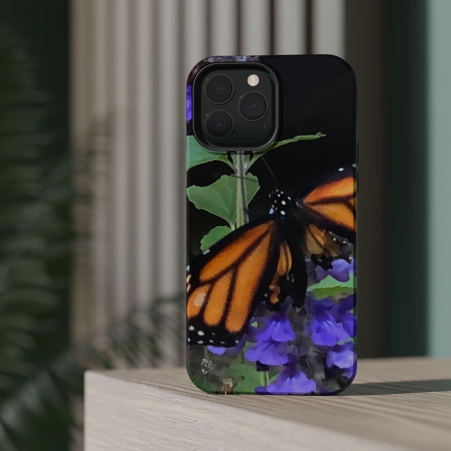 Butterfly Floral Magnetic Tough Cases, Nature Phone Cases, Gift for Nature Lovers, Eco-Friendly Cell Phone Case, Unique Smartphone Accessory
