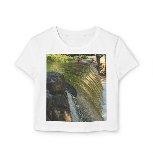 Tranquil Nature Women's Baby Tee | Perfect for Relaxing Days, Eco-Friendly Fashion, Nature Lovers Gift, Casual Wear, Spring/Summer Style