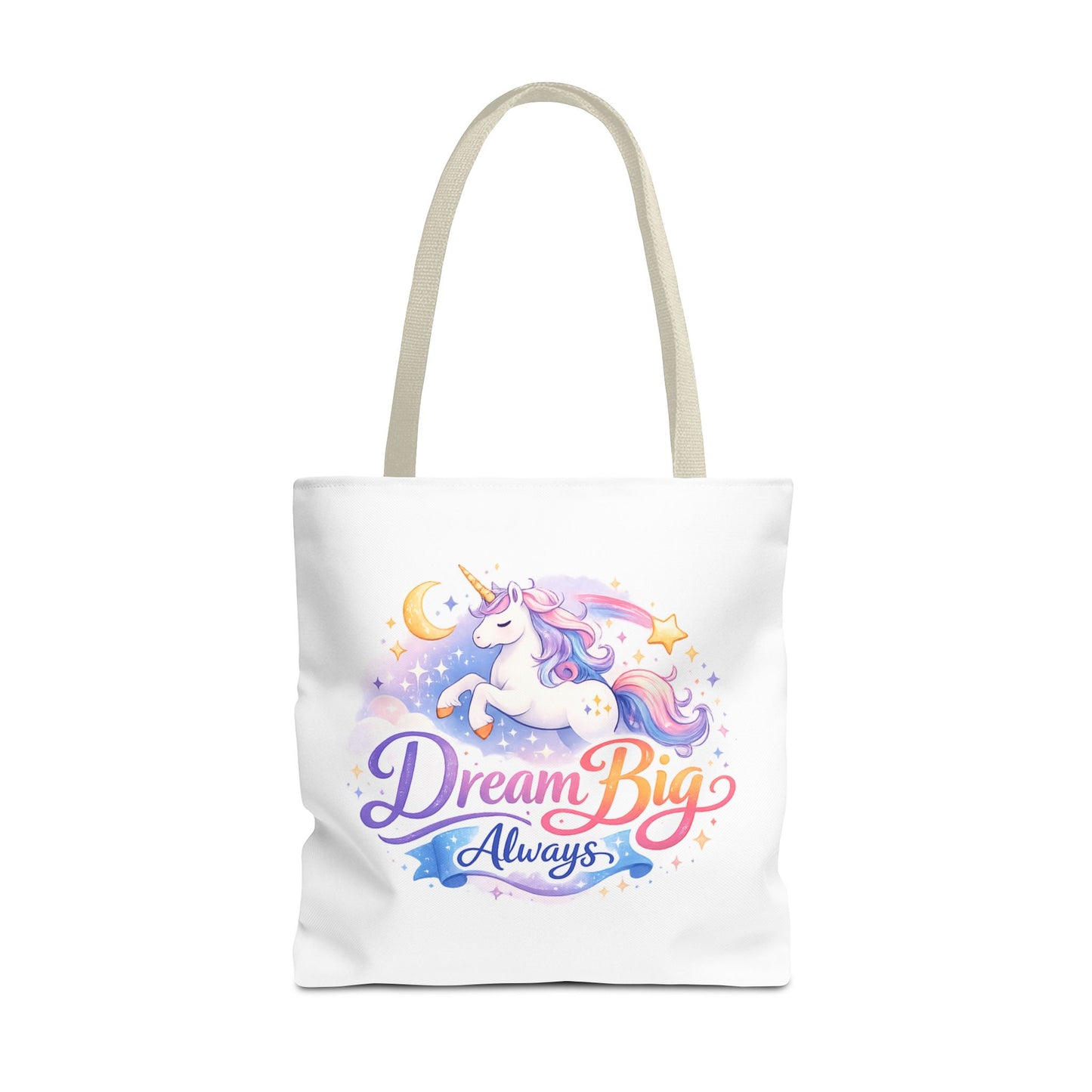 Unicorn 'Dream Big Always' Tote Bag