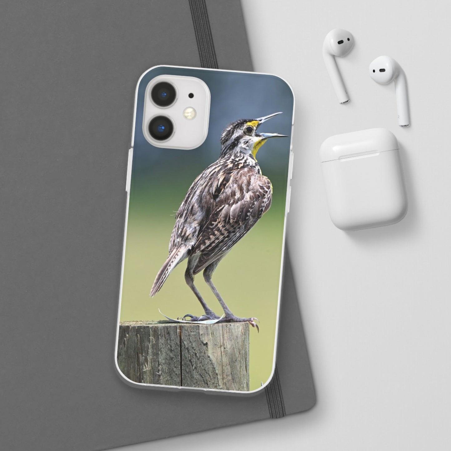 Singing Meadowlark Phone Case – Nature Bird Photo Flexi Case
