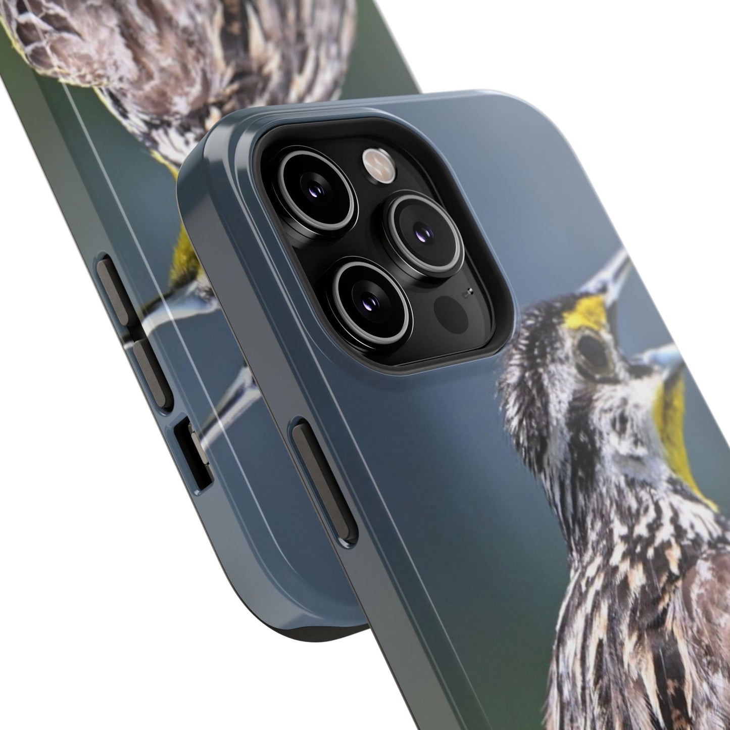 Western Meadowlark Photo Phone Case — Impact-Resistant Protective Cover