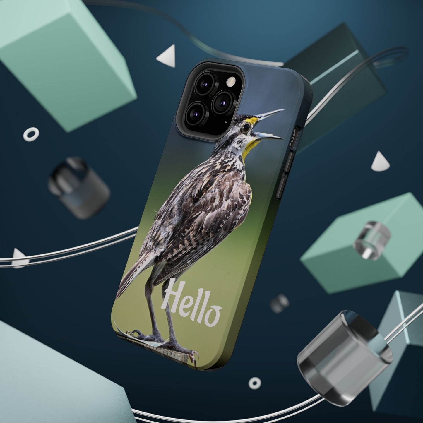 Bird-Themed Magnetic Tough Cases with 'Hello', Stylish Phone Protectors, Gifts for Nature Lovers, Birdwatching Accessories, Wildlife [...]