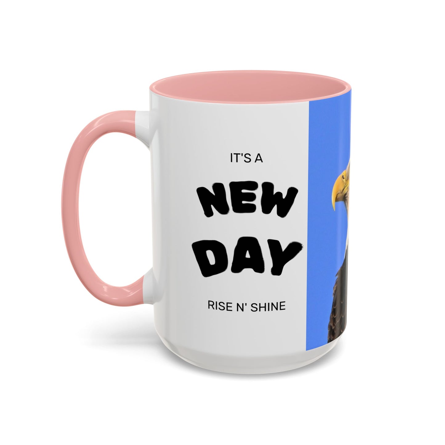 Bald Eagle Accent Coffee Mug – Patriotic Wildlife Ceramic 11/15oz