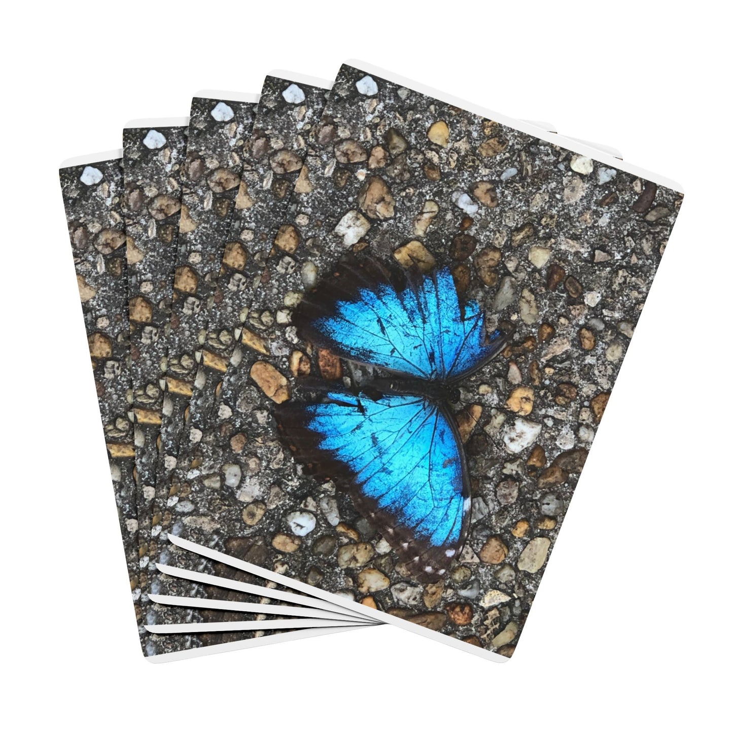 Blue Butterfly Poker Playing Cards – Artistic Casino Deck