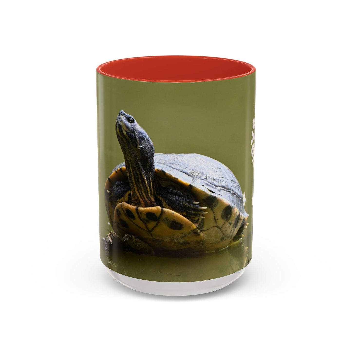 Turtle Coffee Mug — "Always Keep Your Head Up" Inspirational Accent Mug (11/15 oz)