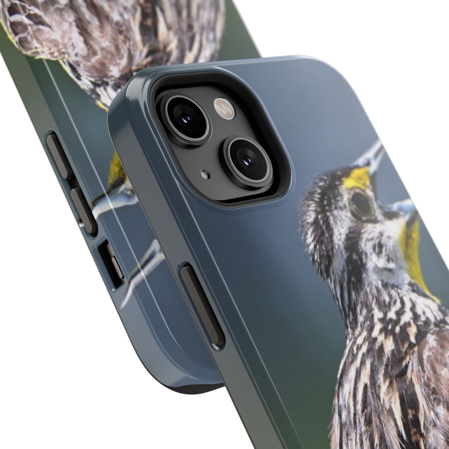 Western Meadowlark Photo Phone Case — Impact-Resistant Protective Cover