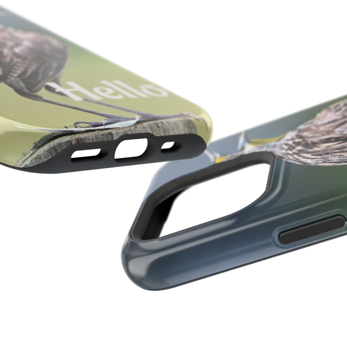 Bird-Themed Magnetic Tough Cases with 'Hello', Stylish Phone Protectors, Gifts for Nature Lovers, Birdwatching Accessories, Wildlife [...]