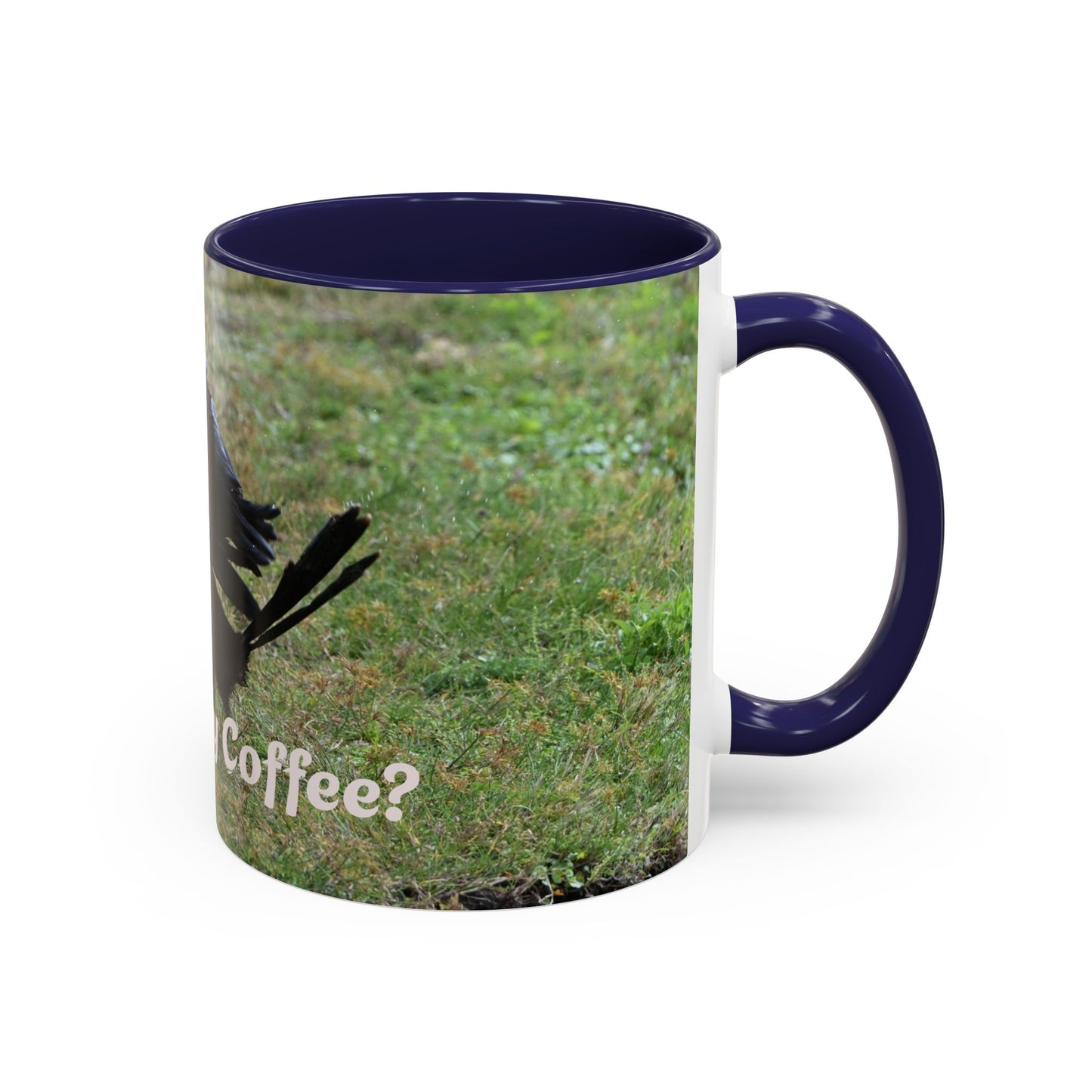 Where's My Coffee? Accent Coffee Mug – Funny Crow Bird Coffee Cup (11/15oz)