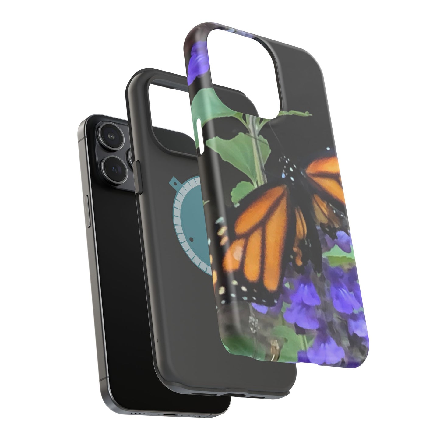 Butterfly Floral Magnetic Tough Cases, Nature Phone Cases, Gift for Nature Lovers, Eco-Friendly Cell Phone Case, Unique Smartphone Accessory